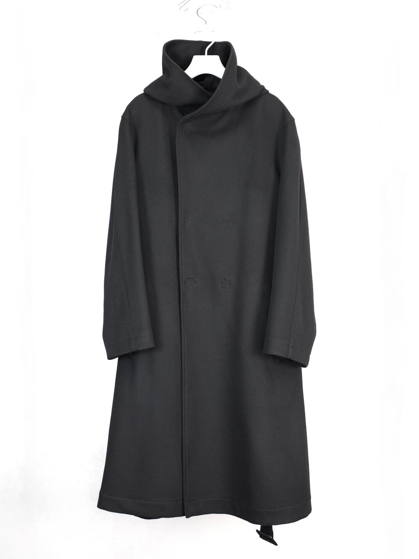 Yohji Yamamoto Boxing Hooded Coat — detail