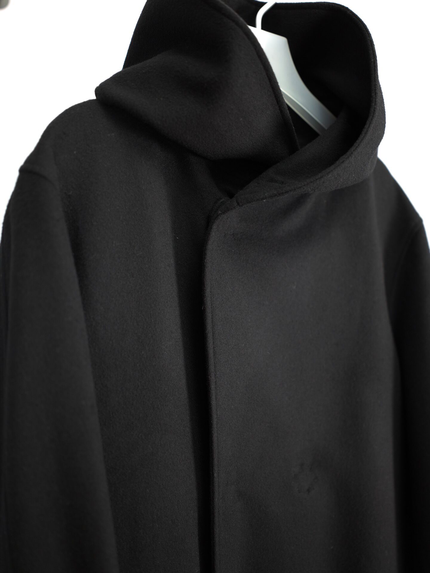 Yohji Yamamoto Boxing Hooded Coat — back