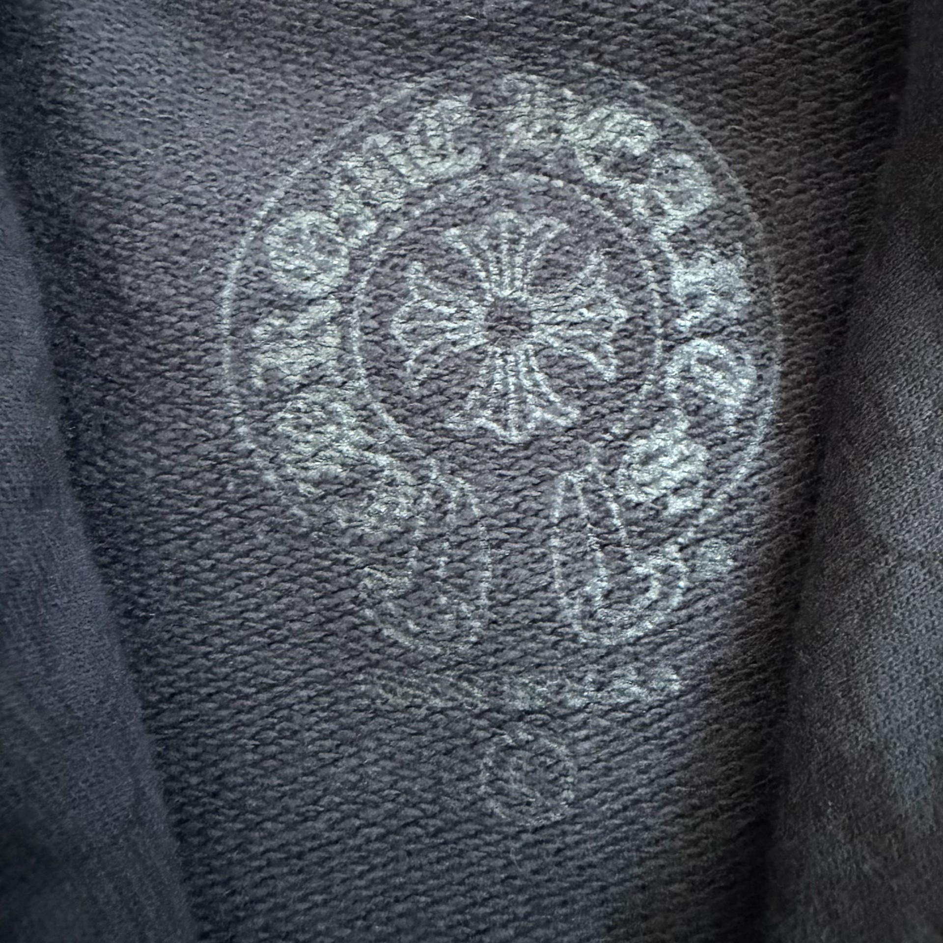 Chrome Hearts Black Zip-Up Hoodie — detail