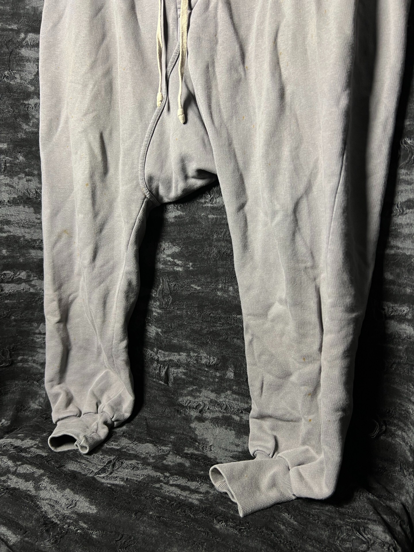 Rick Owens 18FW Gray Harem Pants — detail