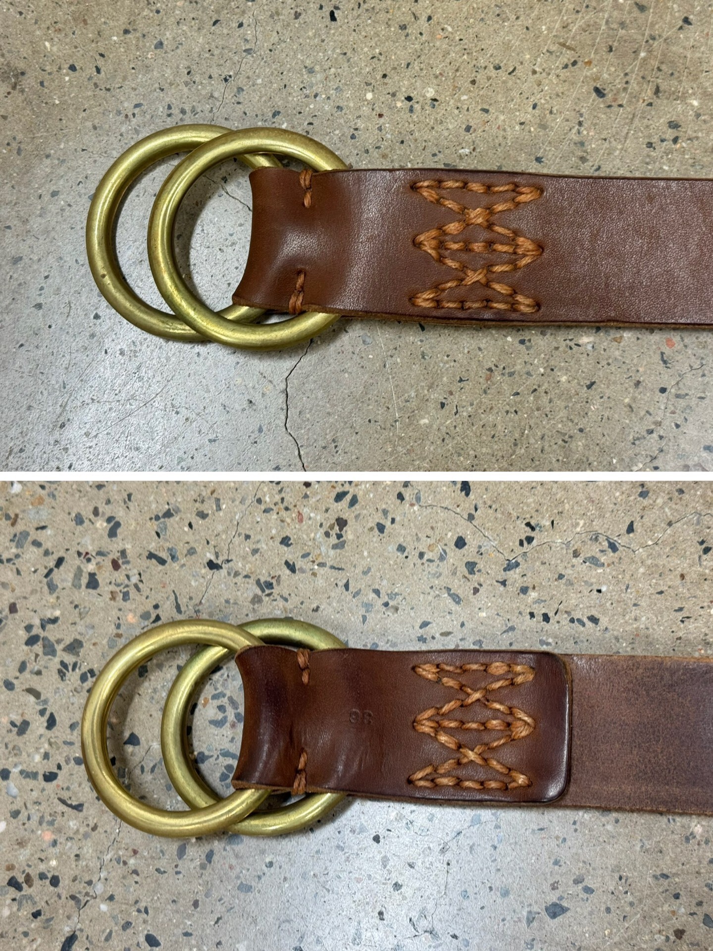Visvim Double Ring Belt — back