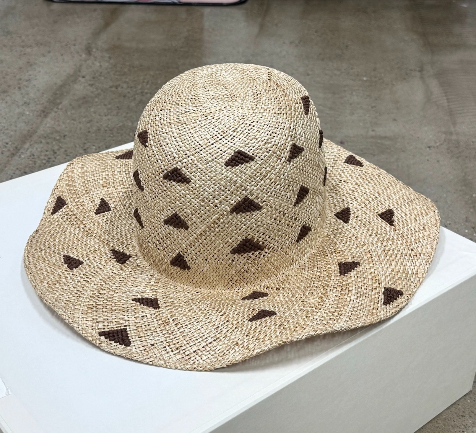 VISVIM 15SS Handmade Wide Straw Hat — front