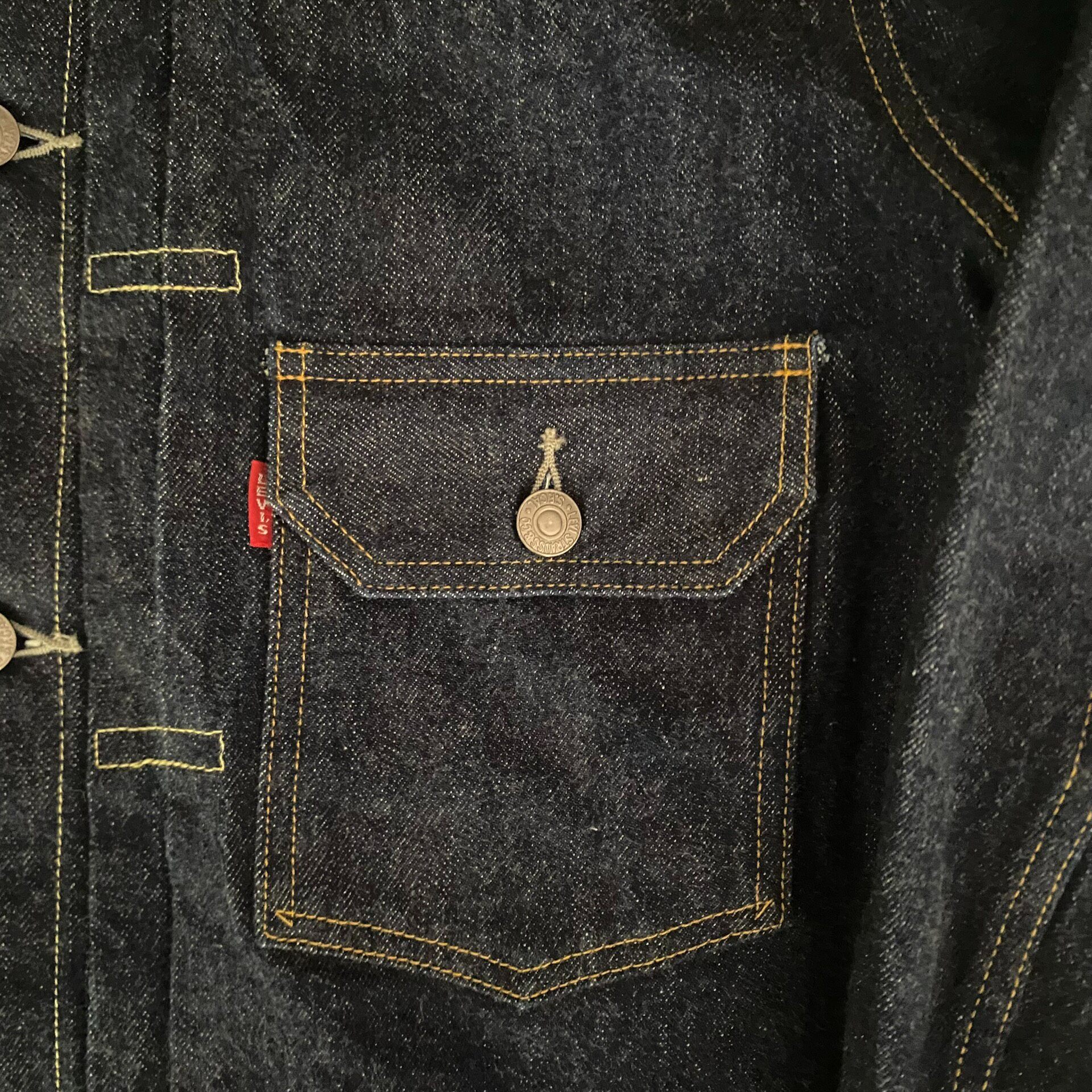 Levi's LVC 507xx Raw Denim Jacket — back