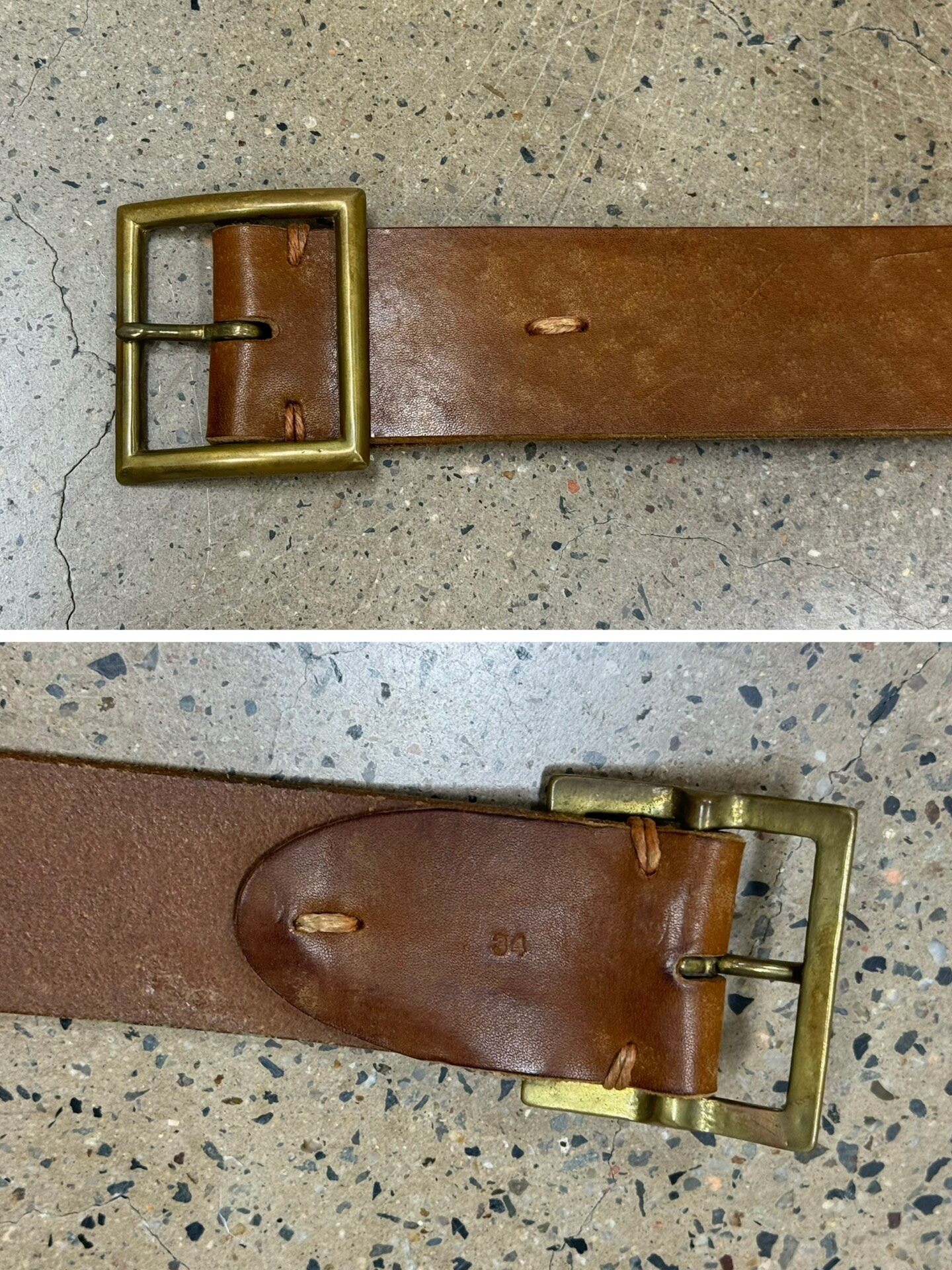 Visvim 45mm Plain Leather Belt — back