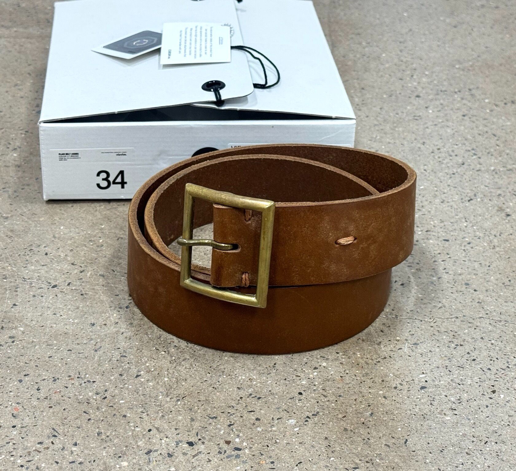 Visvim 45mm Plain Leather Belt