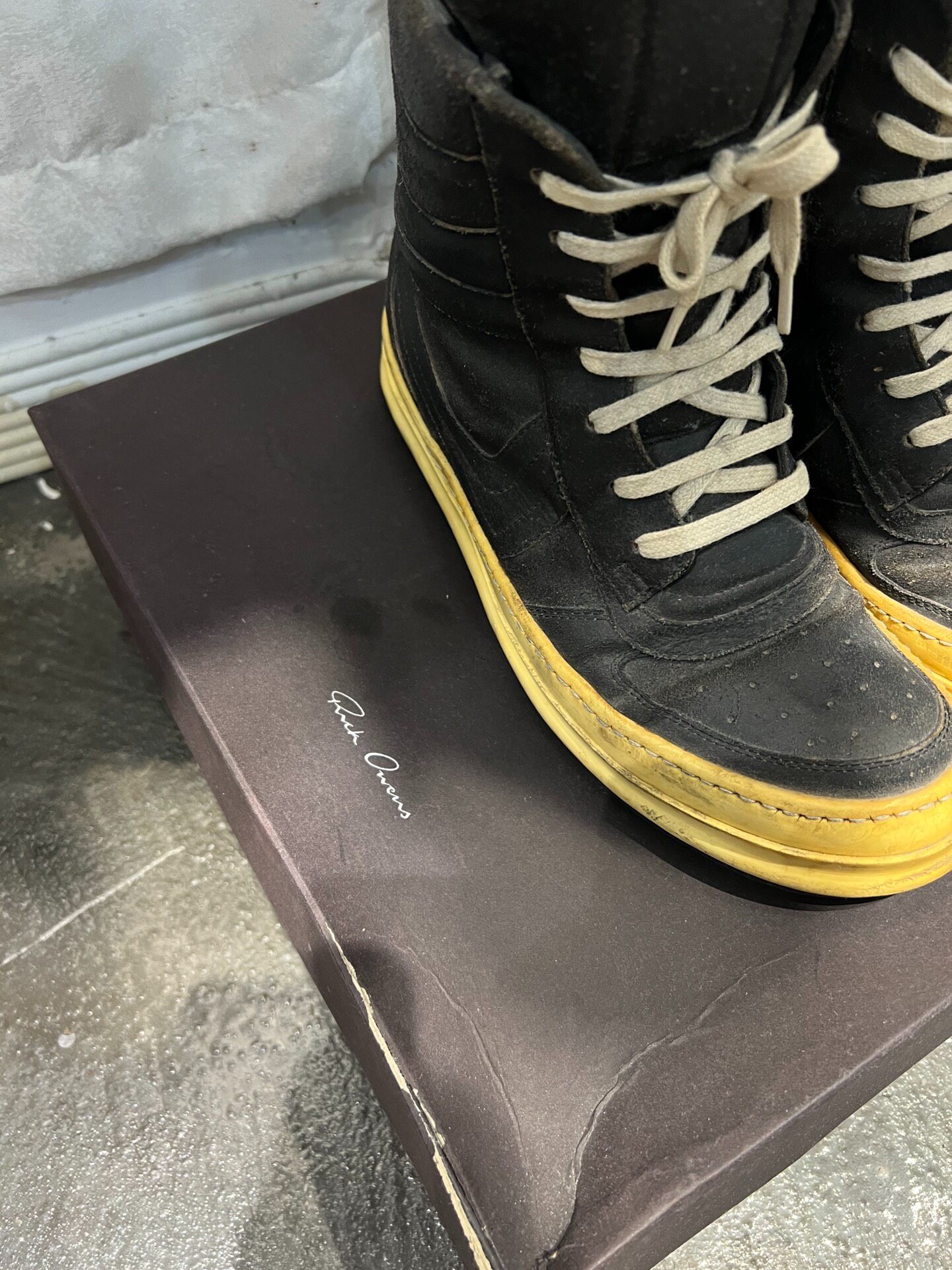 Rick Owens Dunk 08ss Suede High-Top — back