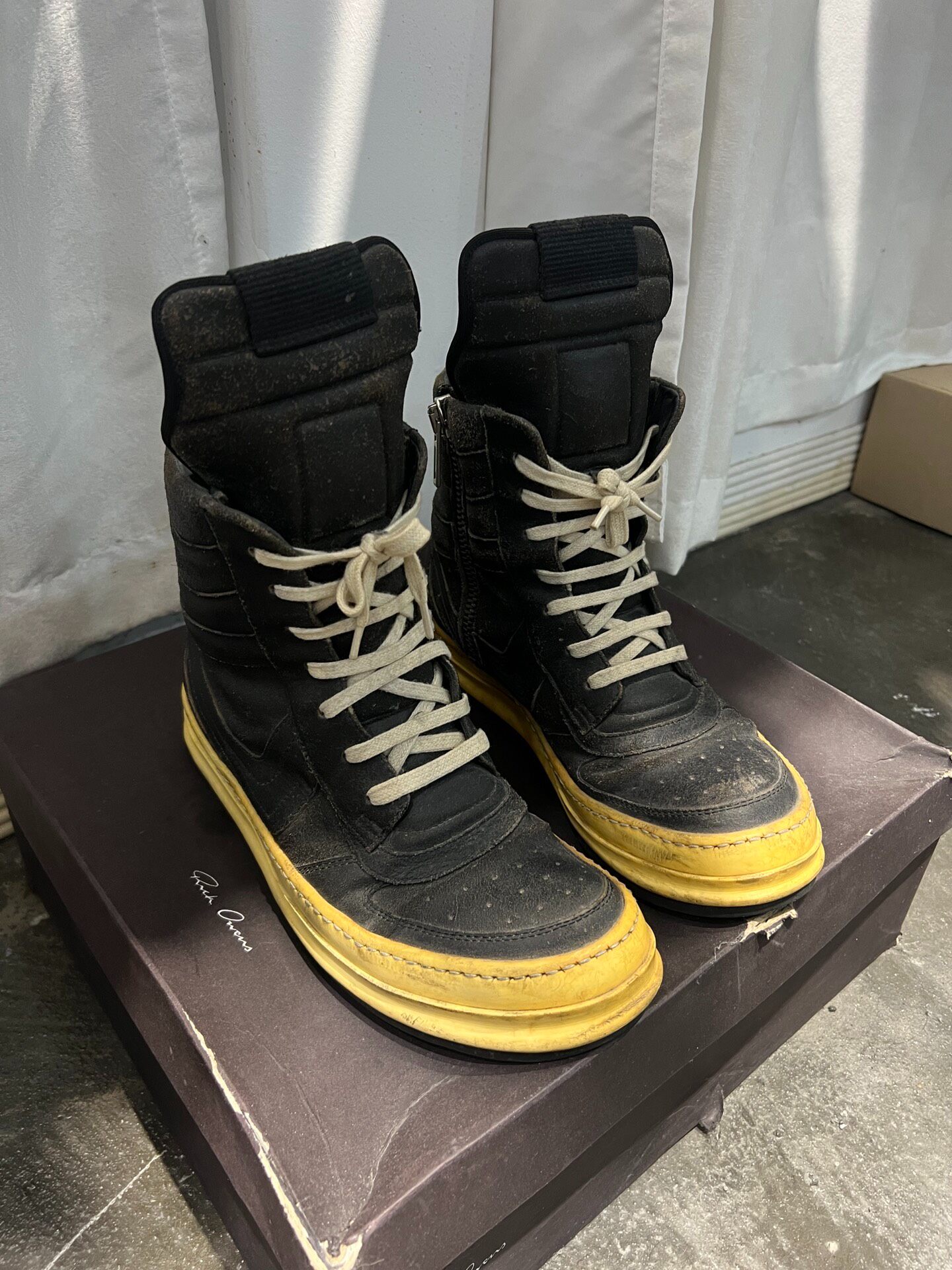 Rick Owens Dunk 08ss Suede High-Top — front