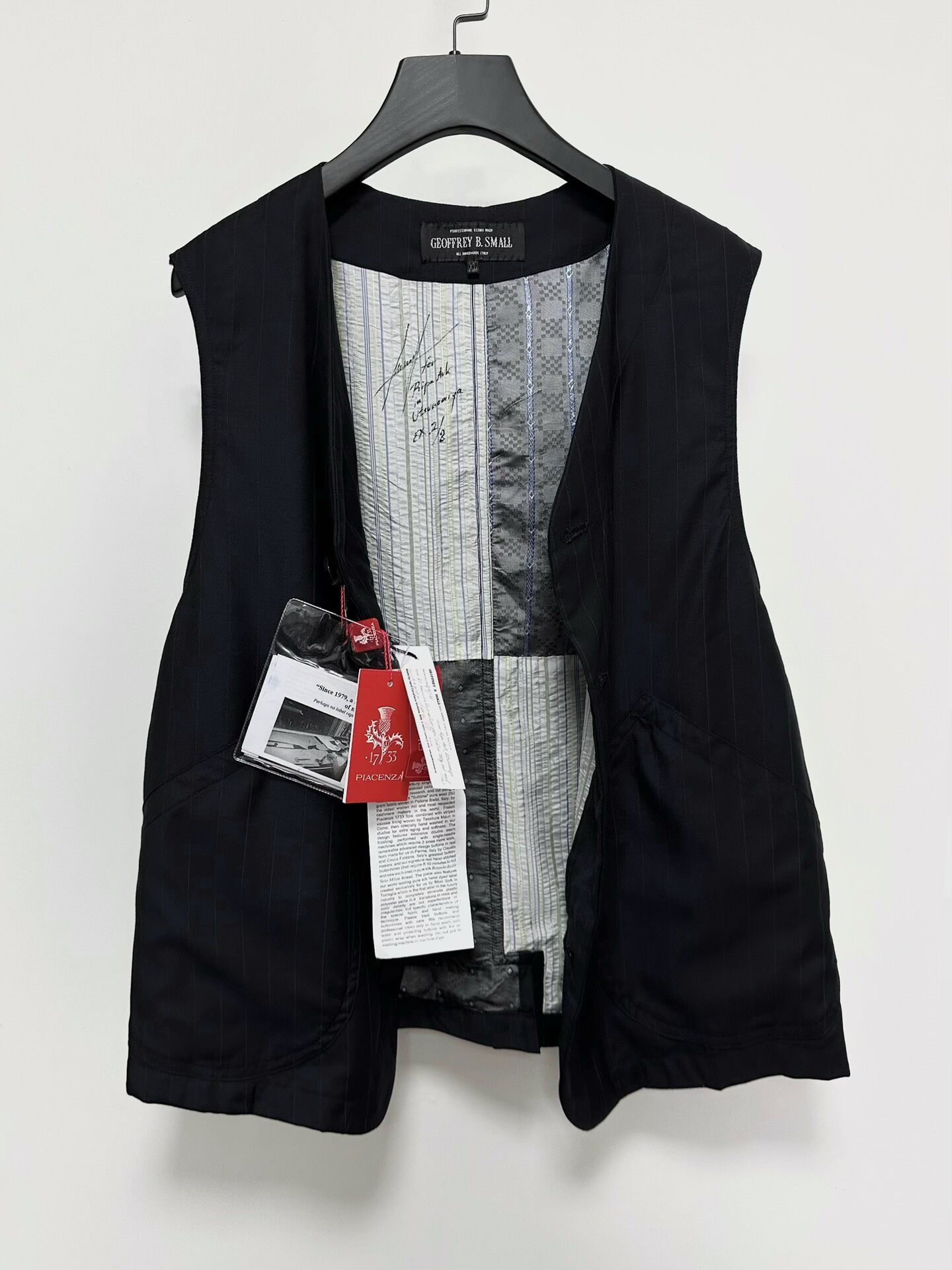 Geoffrey B Small 140s Wool-Silk Vest
