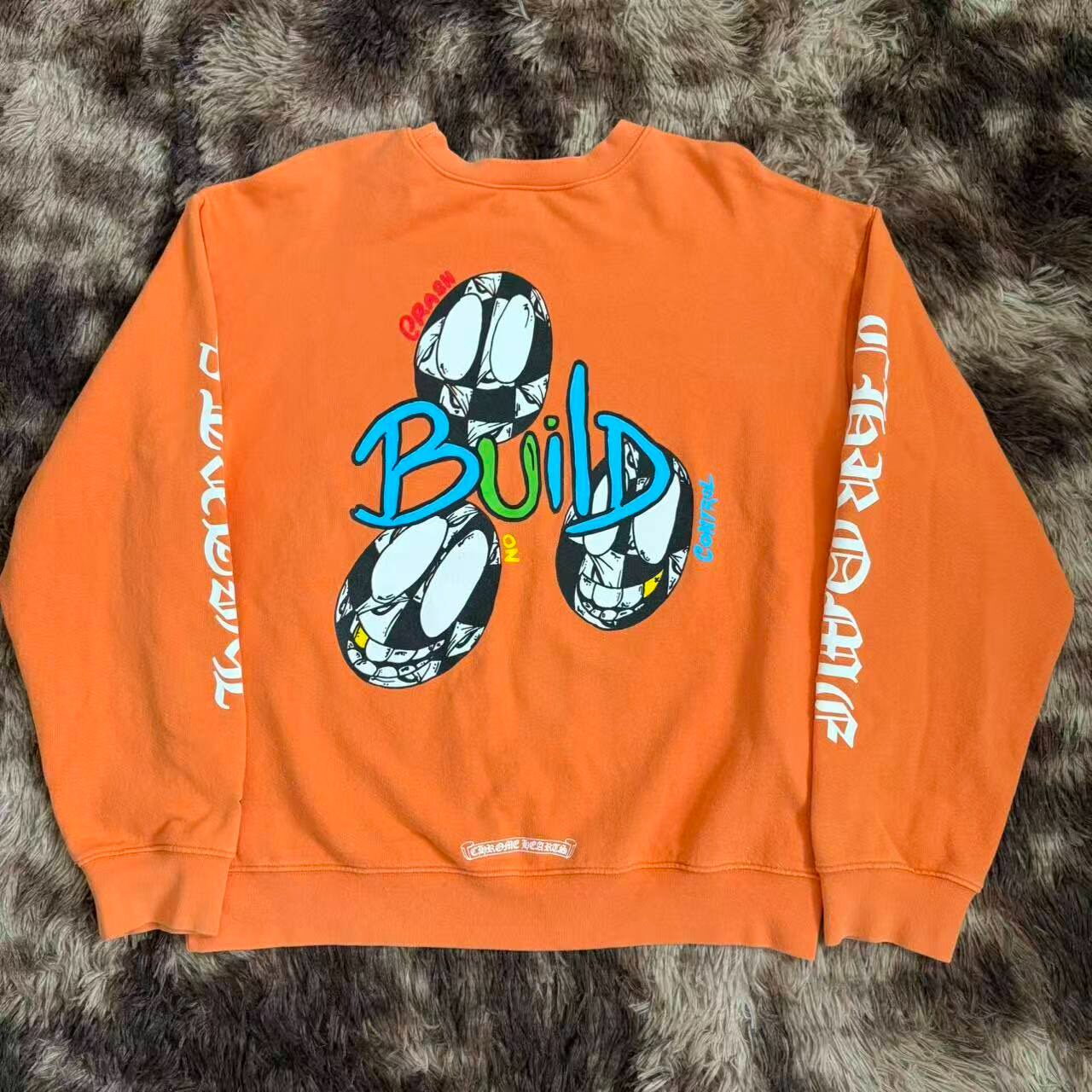 Chrome Hearts Matty Boy Orange Sweatshirt — front