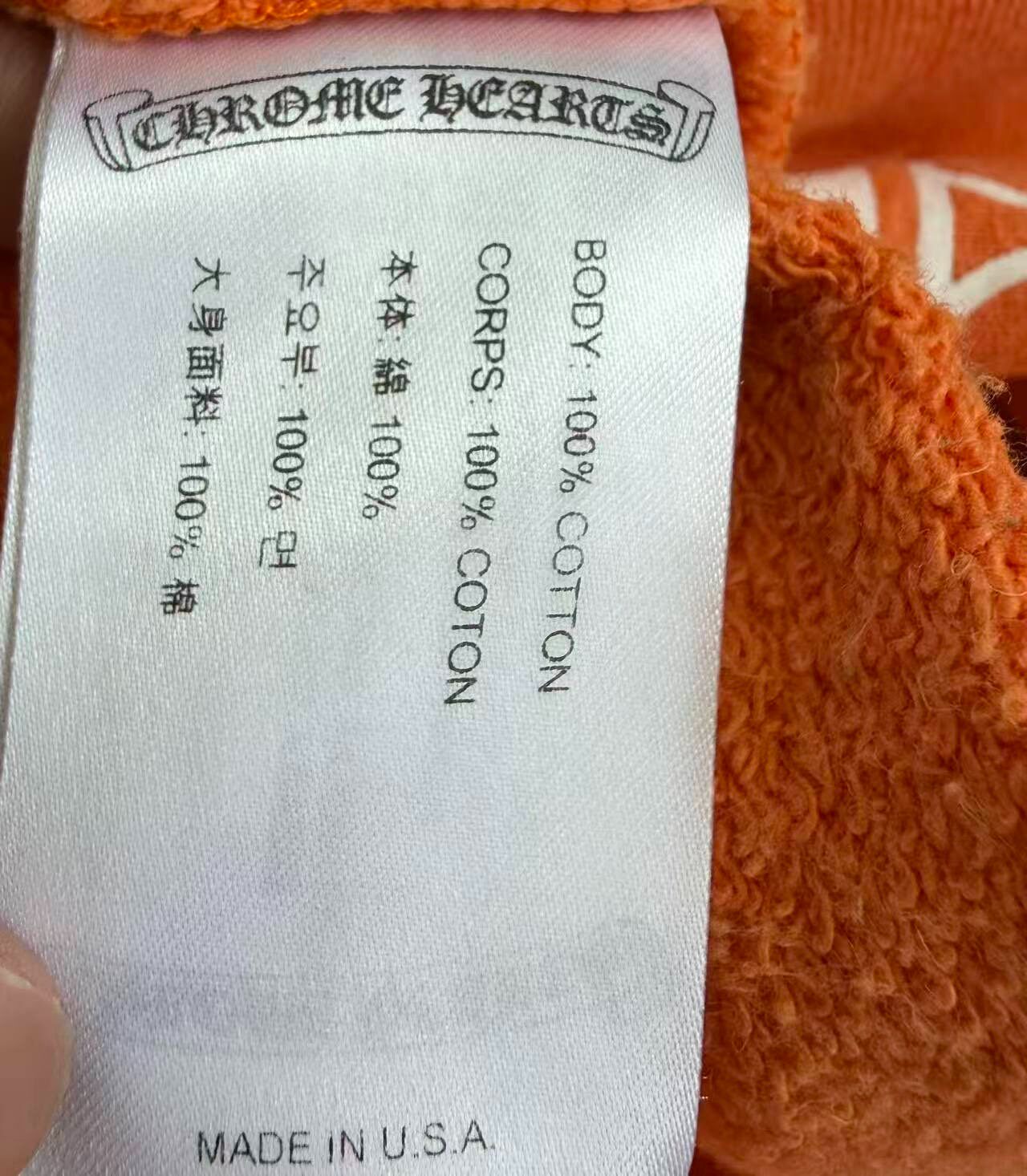 Chrome Hearts Matty Boy Orange Sweatshirt — back