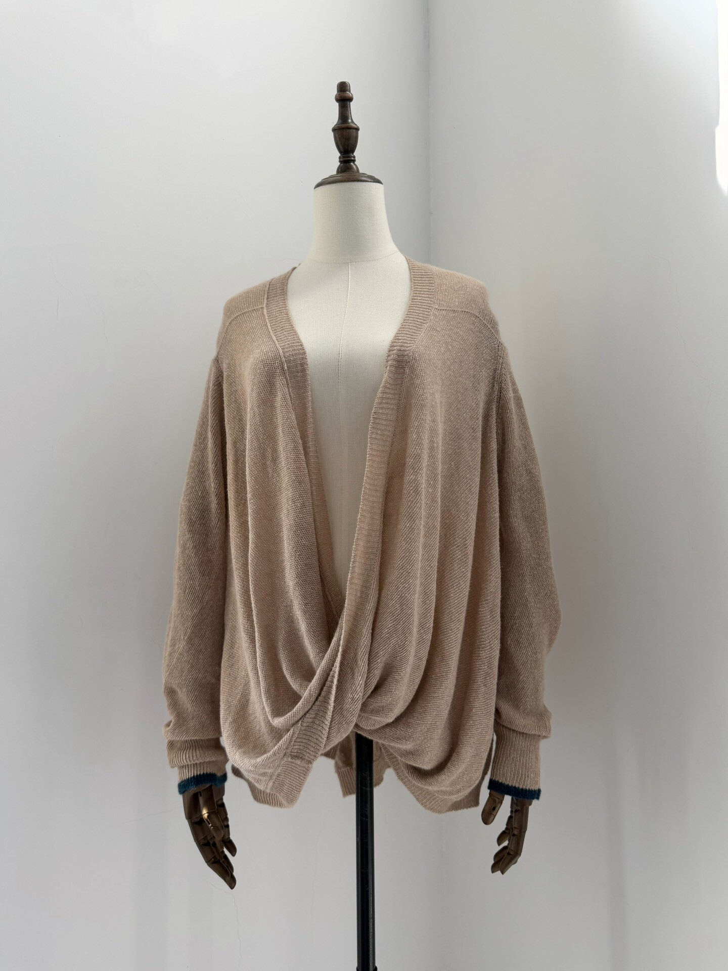 Y’s Knotted Linen-Cotton Cardigan