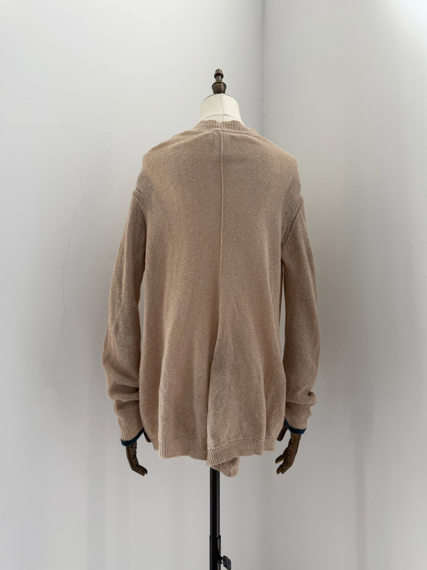 Y’s Knotted Linen-Cotton Cardigan — detail