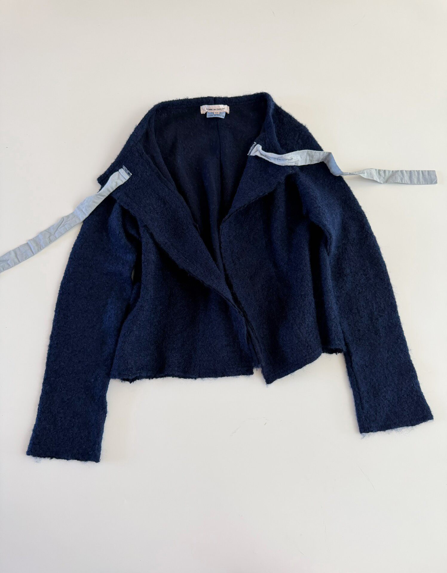Comme des Garcons Fuzzy Short Jacket — detail