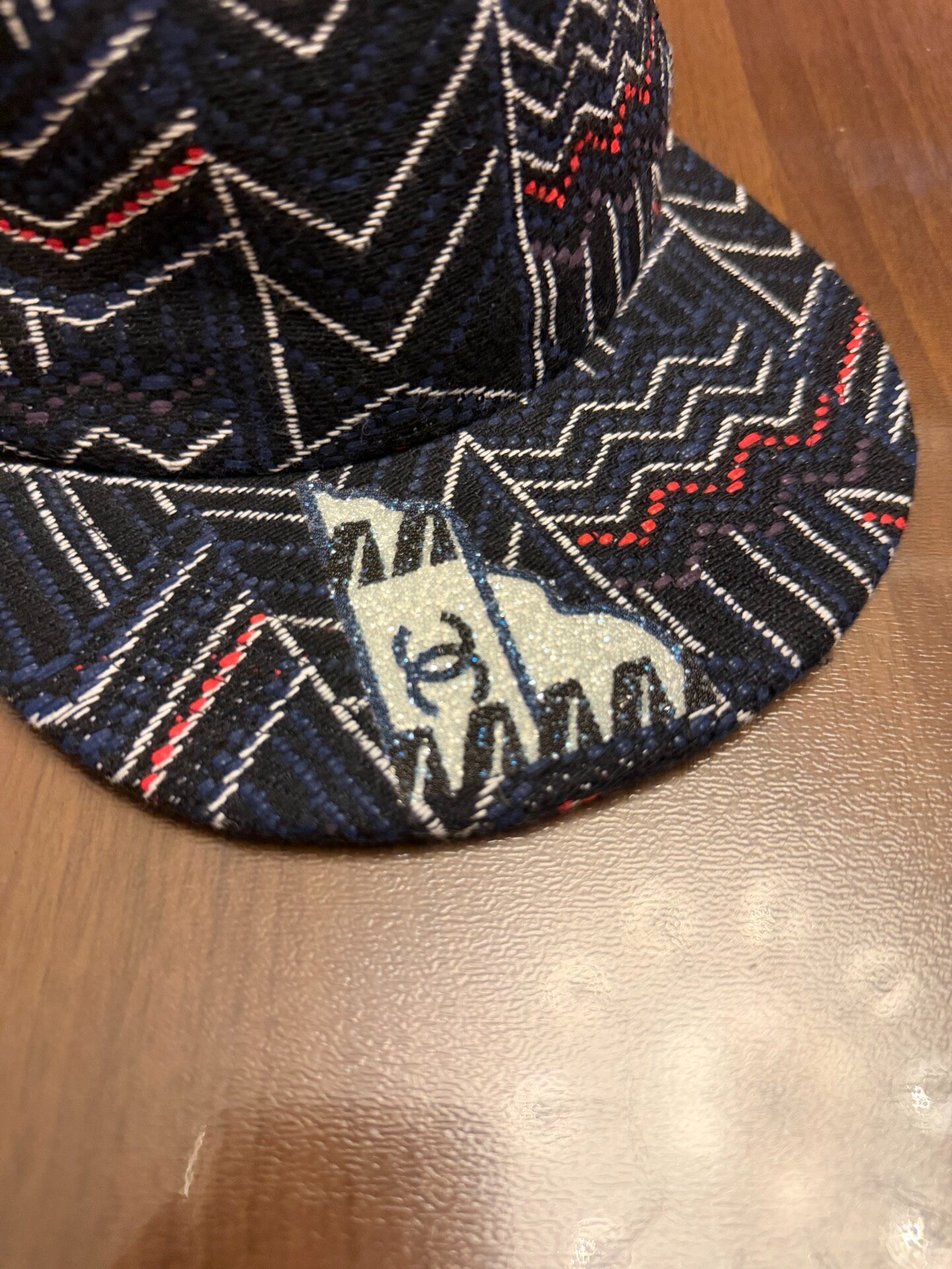Chanel Woven Baseball Cap — front