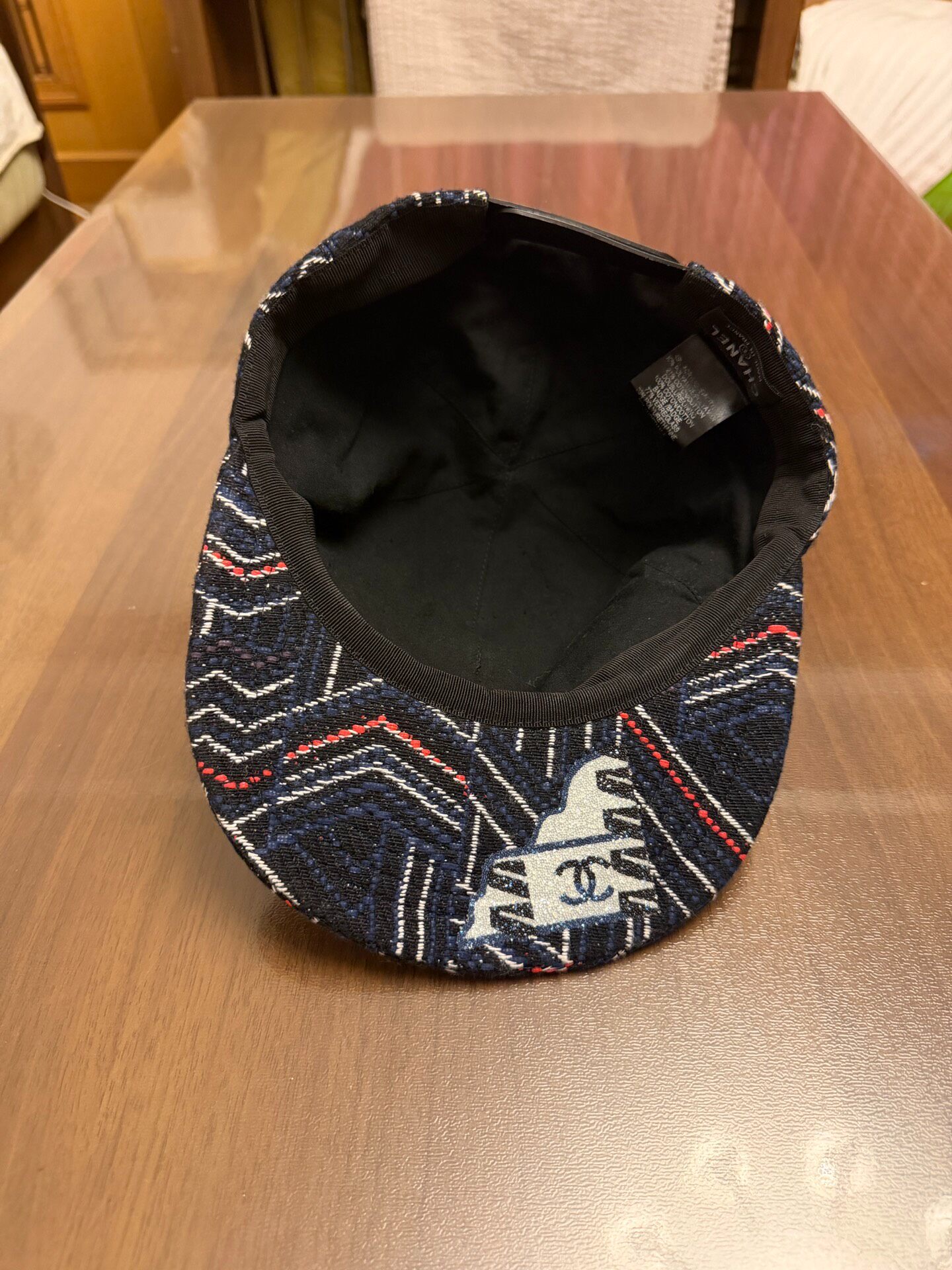 Chanel Woven Baseball Cap — detail