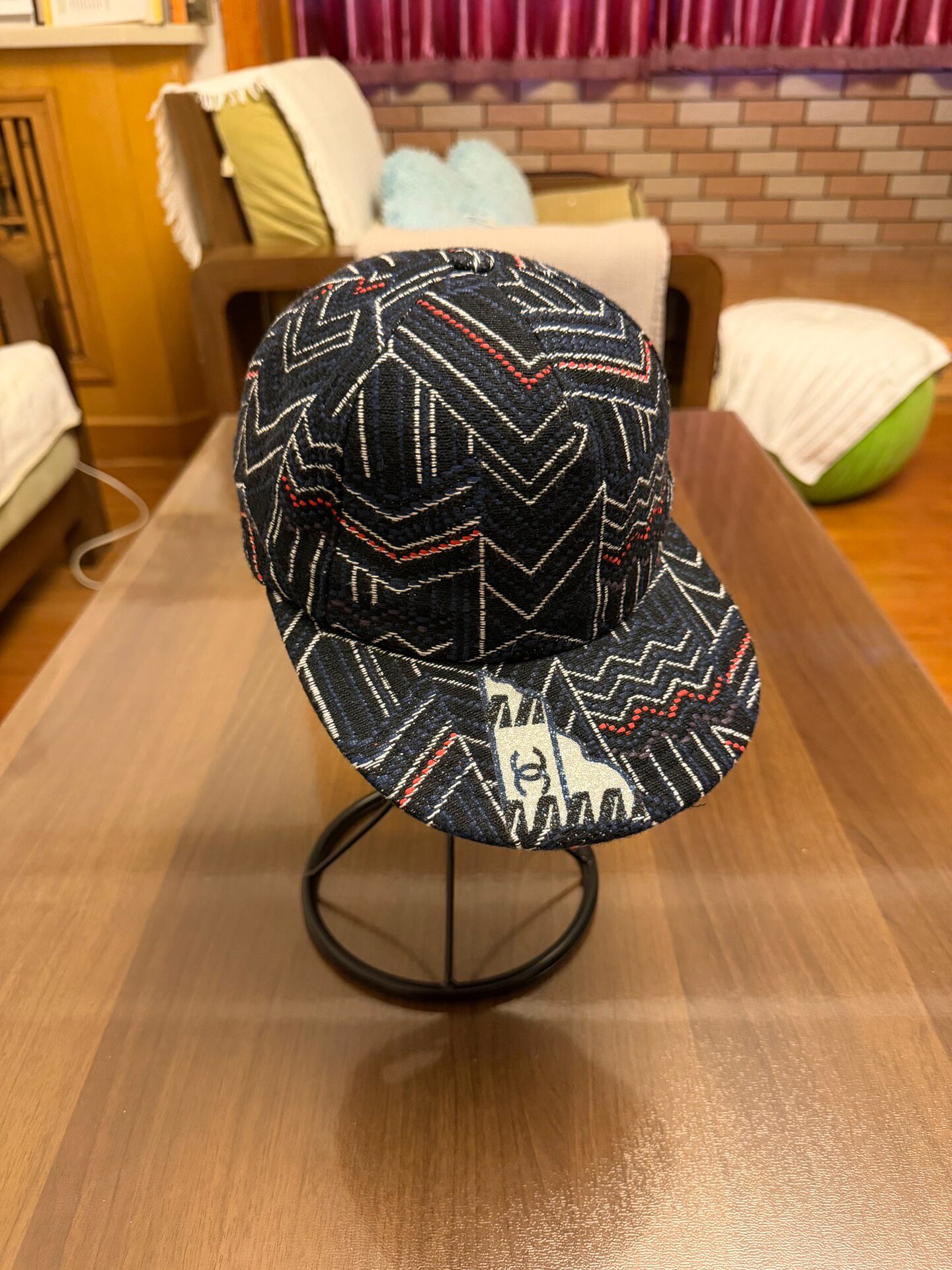 Chanel Woven Baseball Cap — label