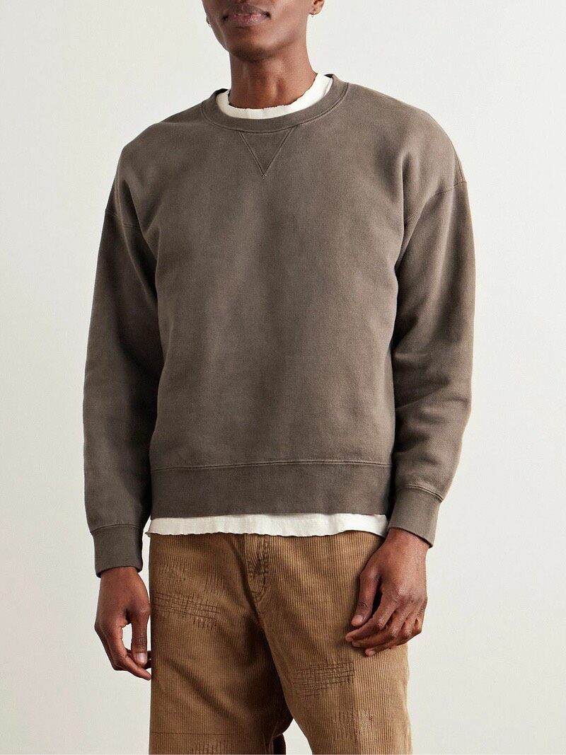 Visvim Jumbo Mud Dye Sweatshirt — detail