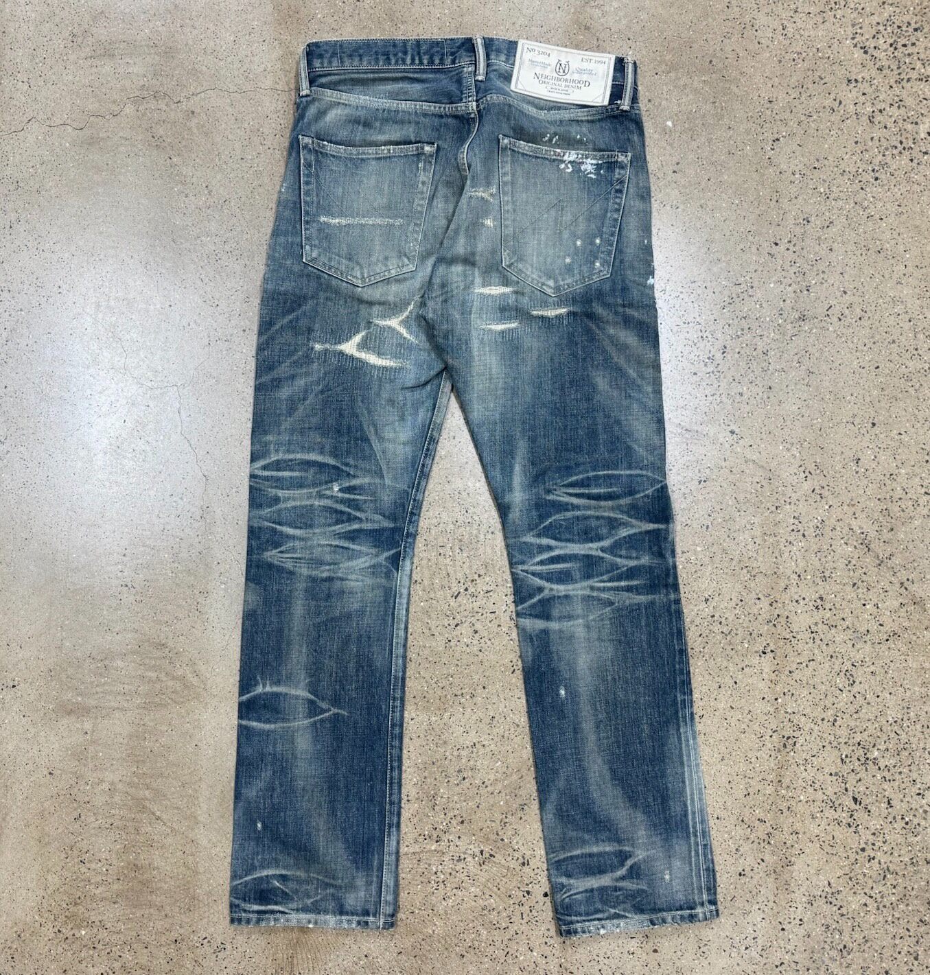 Neighborhood 16SS Distressed Jeans — front