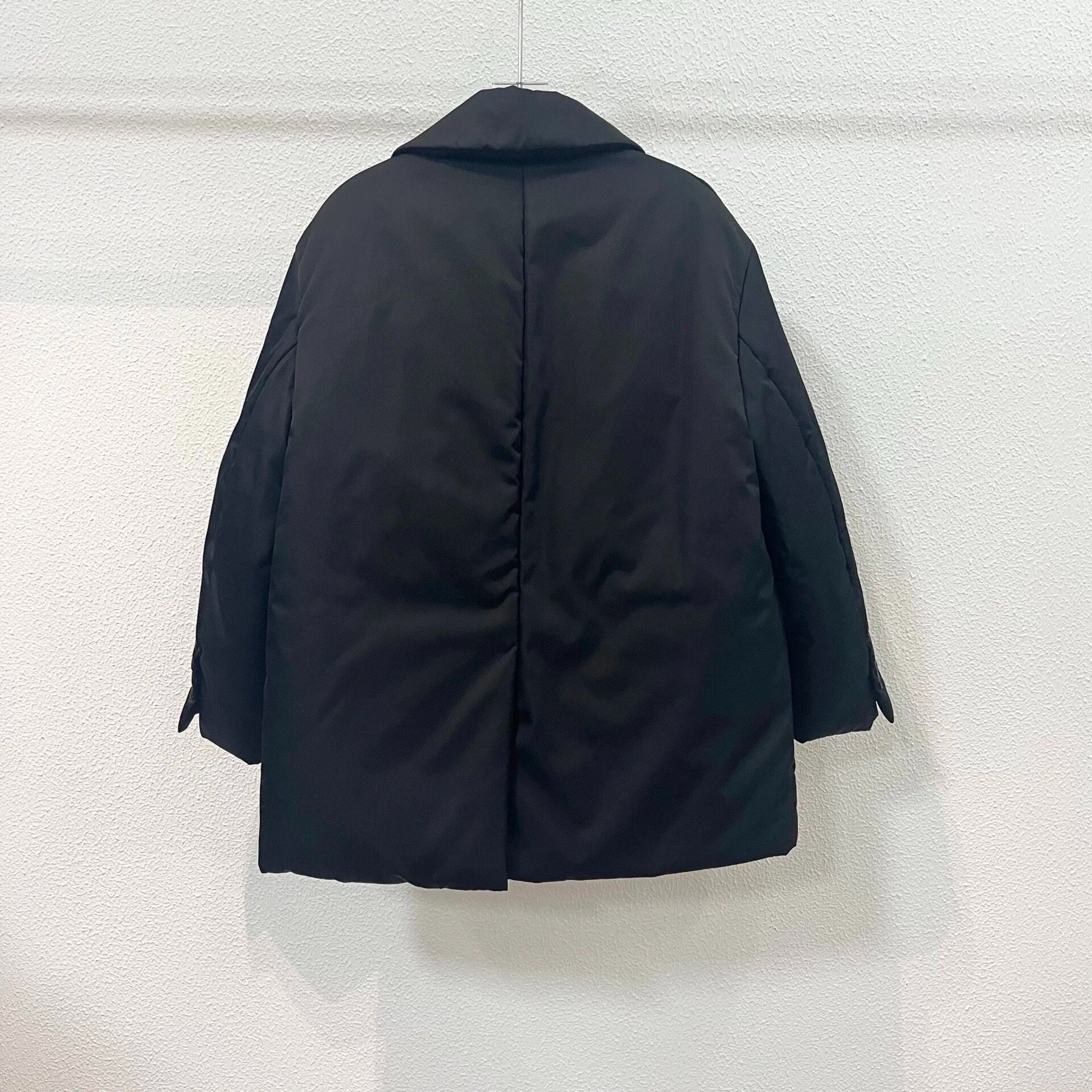 Prada Black Blazer-Style Down Jacket — detail