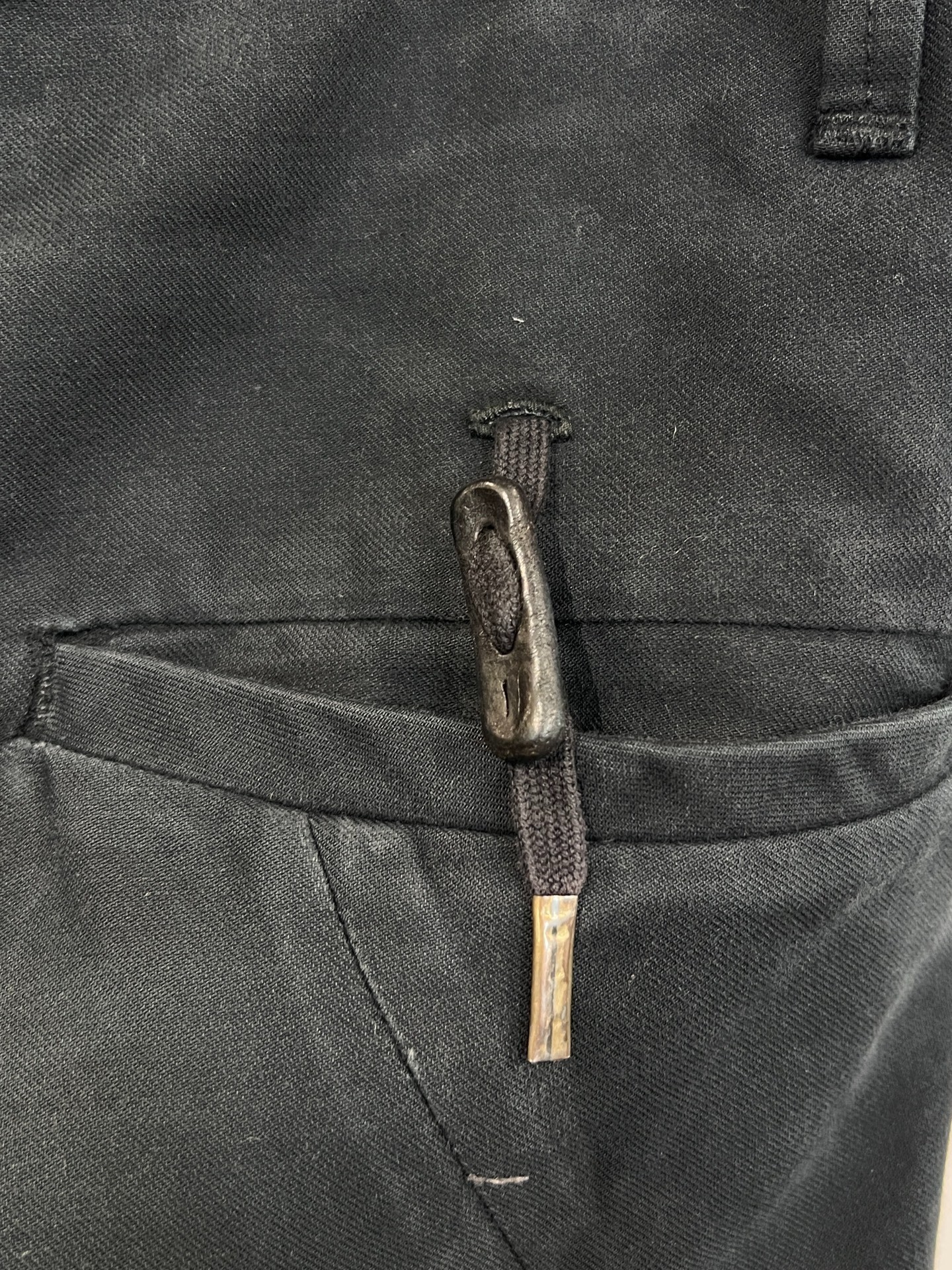 Boris Bidjan Saberi P15 Slim Straight Jeans — label