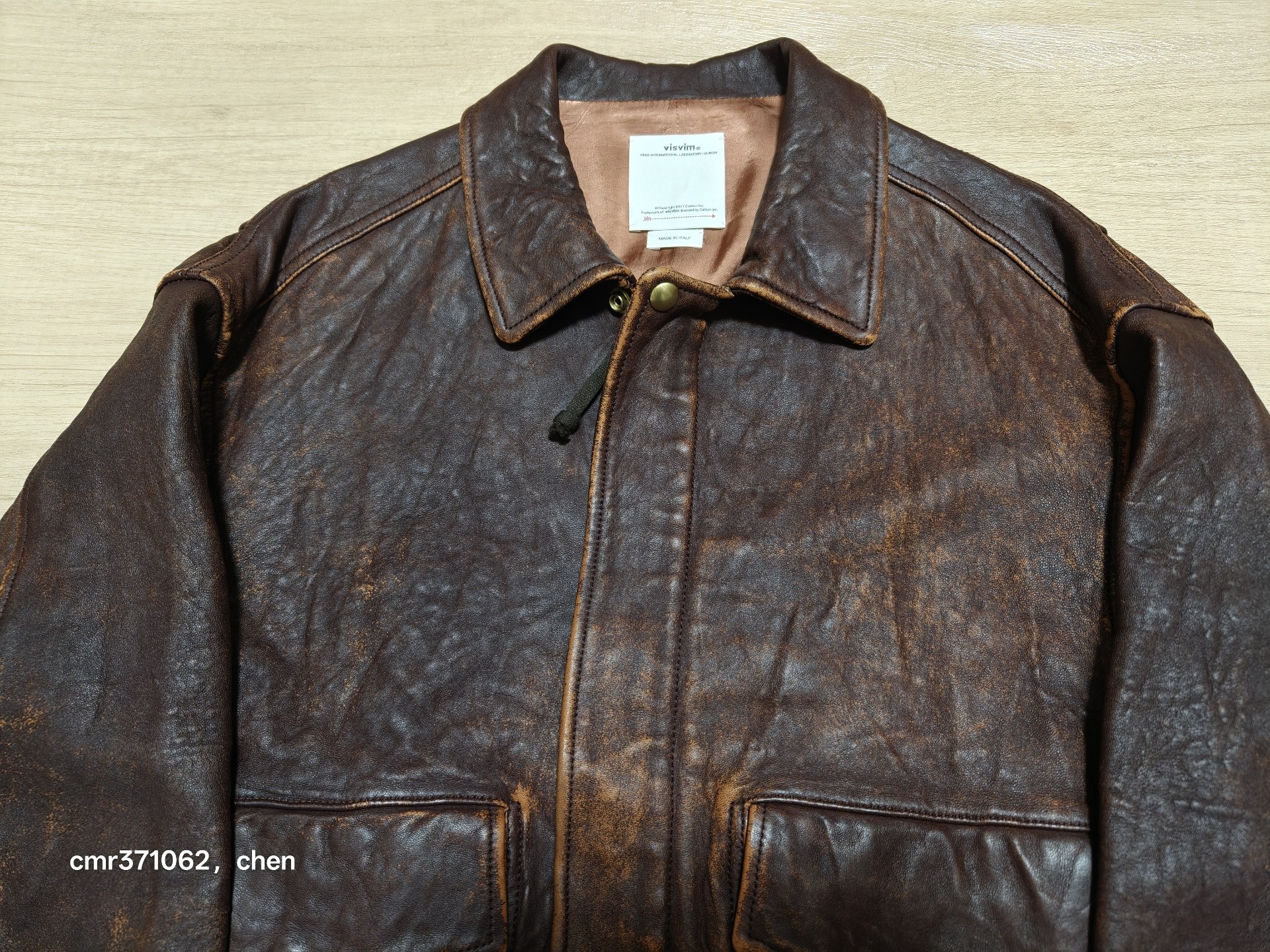 Visvim 22AW Elmendorf Leather Jacket — front