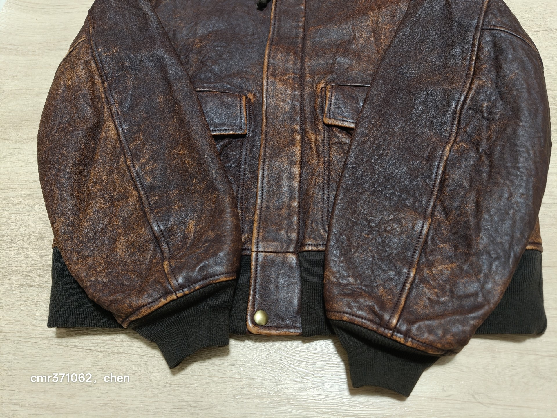 Visvim 22AW Elmendorf Leather Jacket — label