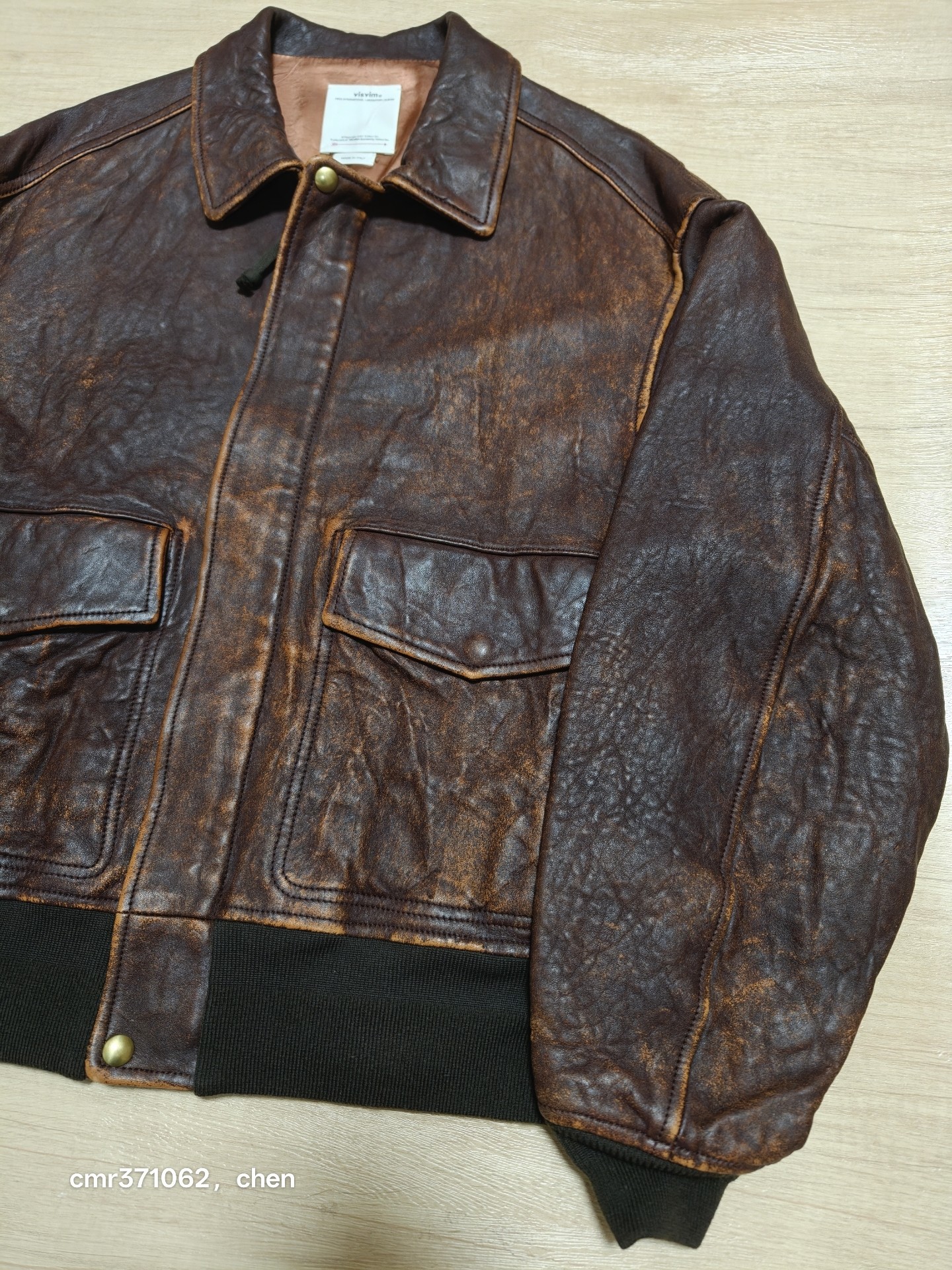 Visvim 22AW Elmendorf Leather Jacket — back