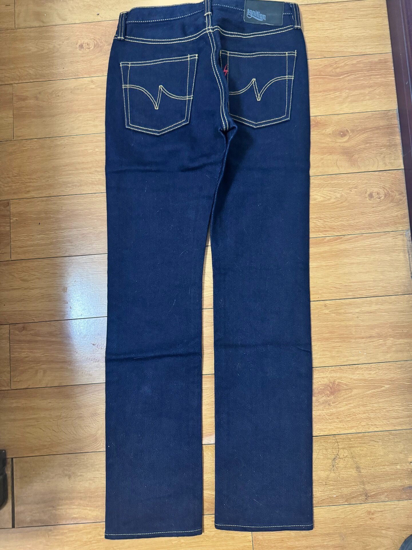 Iron Heart x Ignition Red Lightning Jeans — front