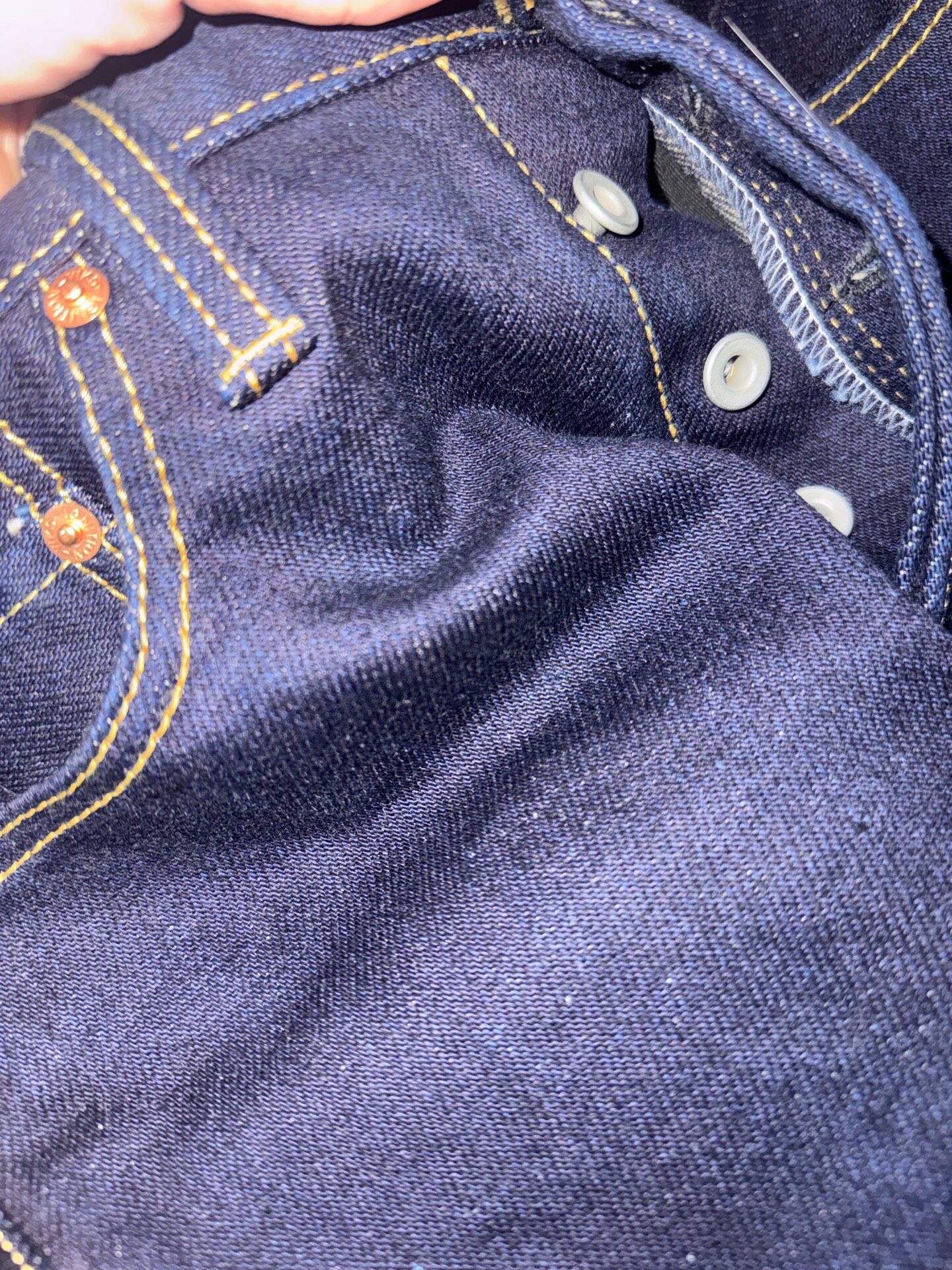 Iron Heart x Ignition Red Lightning Jeans — back
