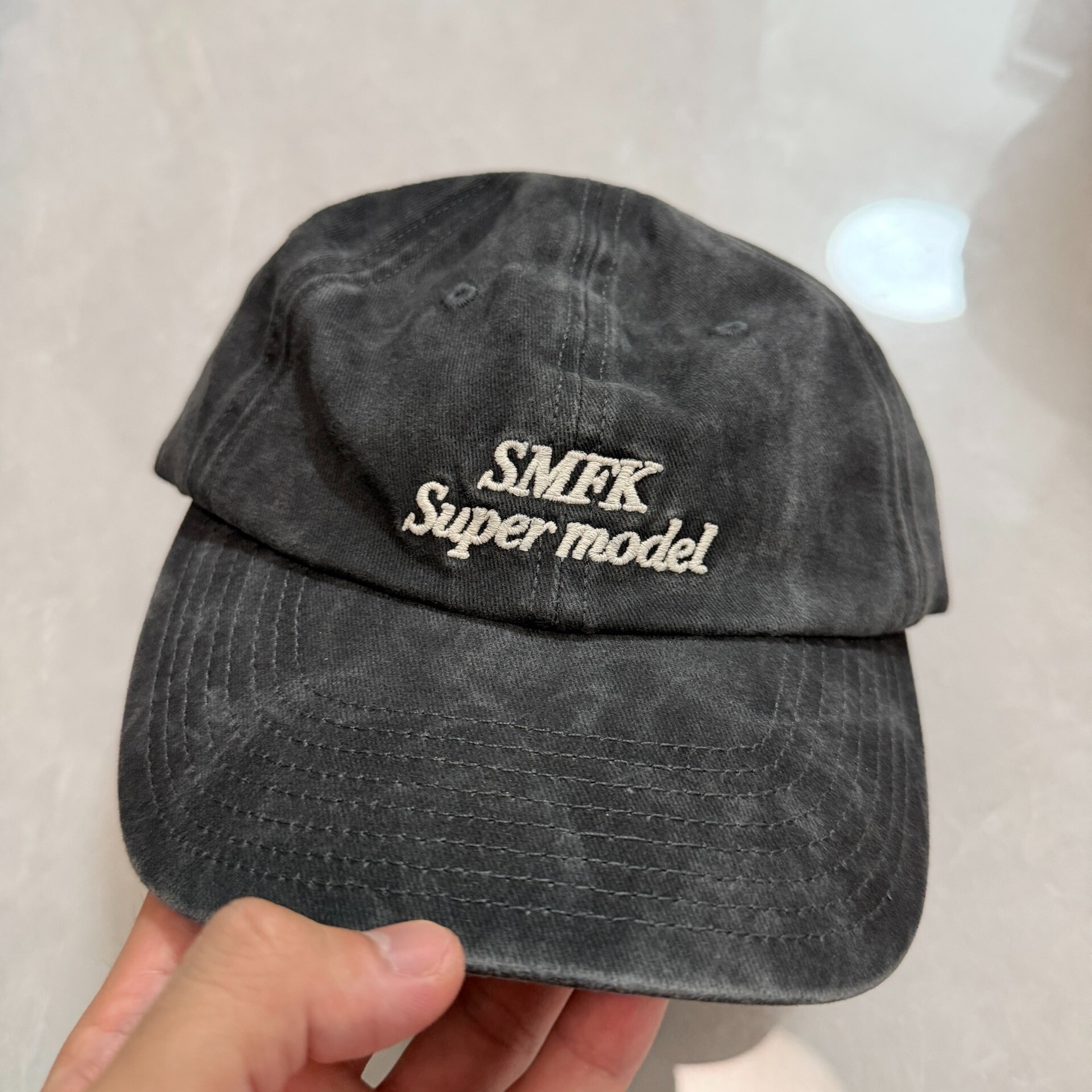 SMFK Gray Washed Baseball Cap