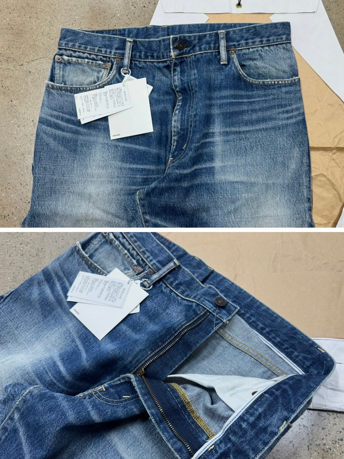 Visvim 22AW Journeyman Denim Pants — label