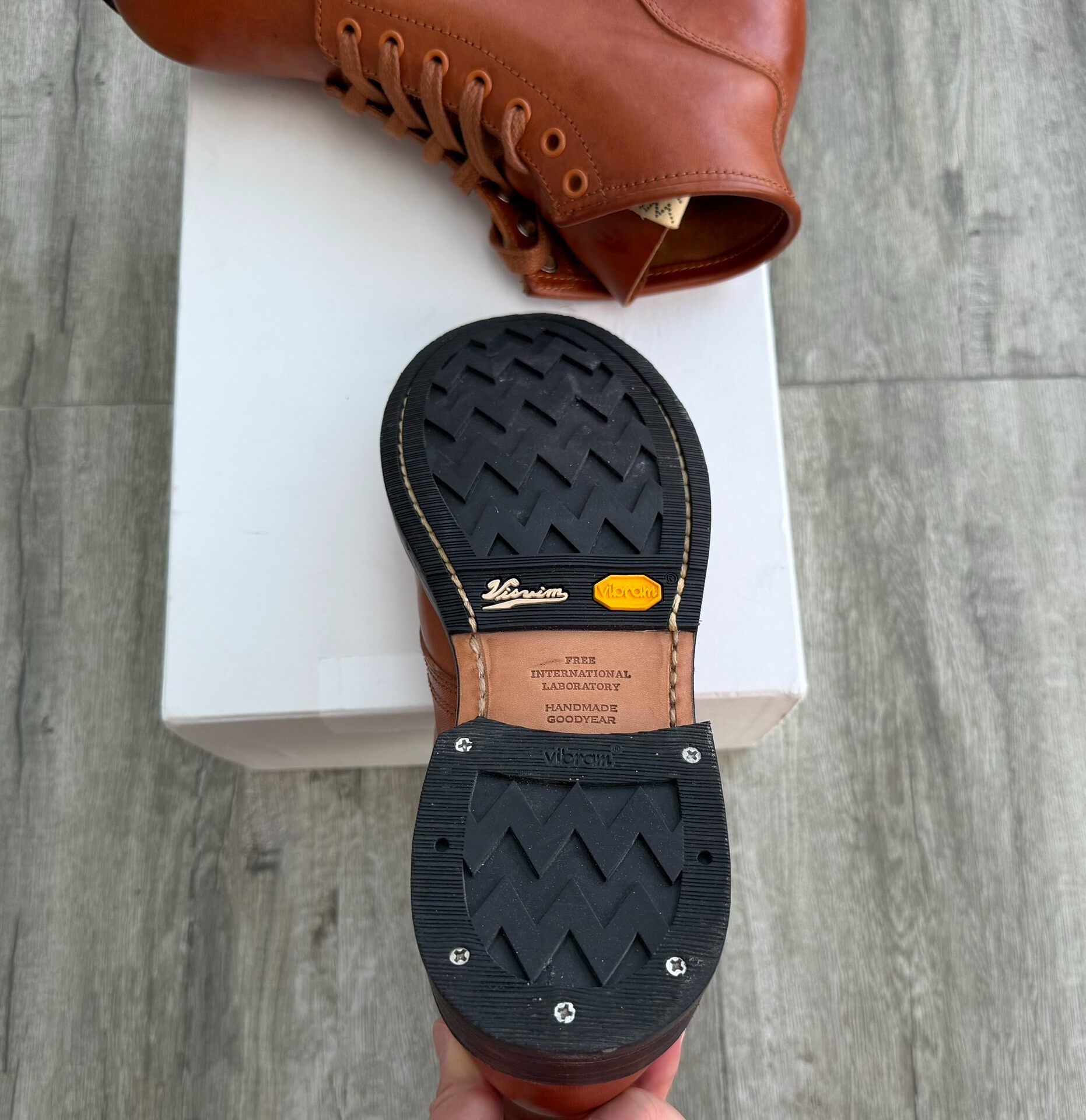 Visvim Brigadier Leather Ankle Boots — back