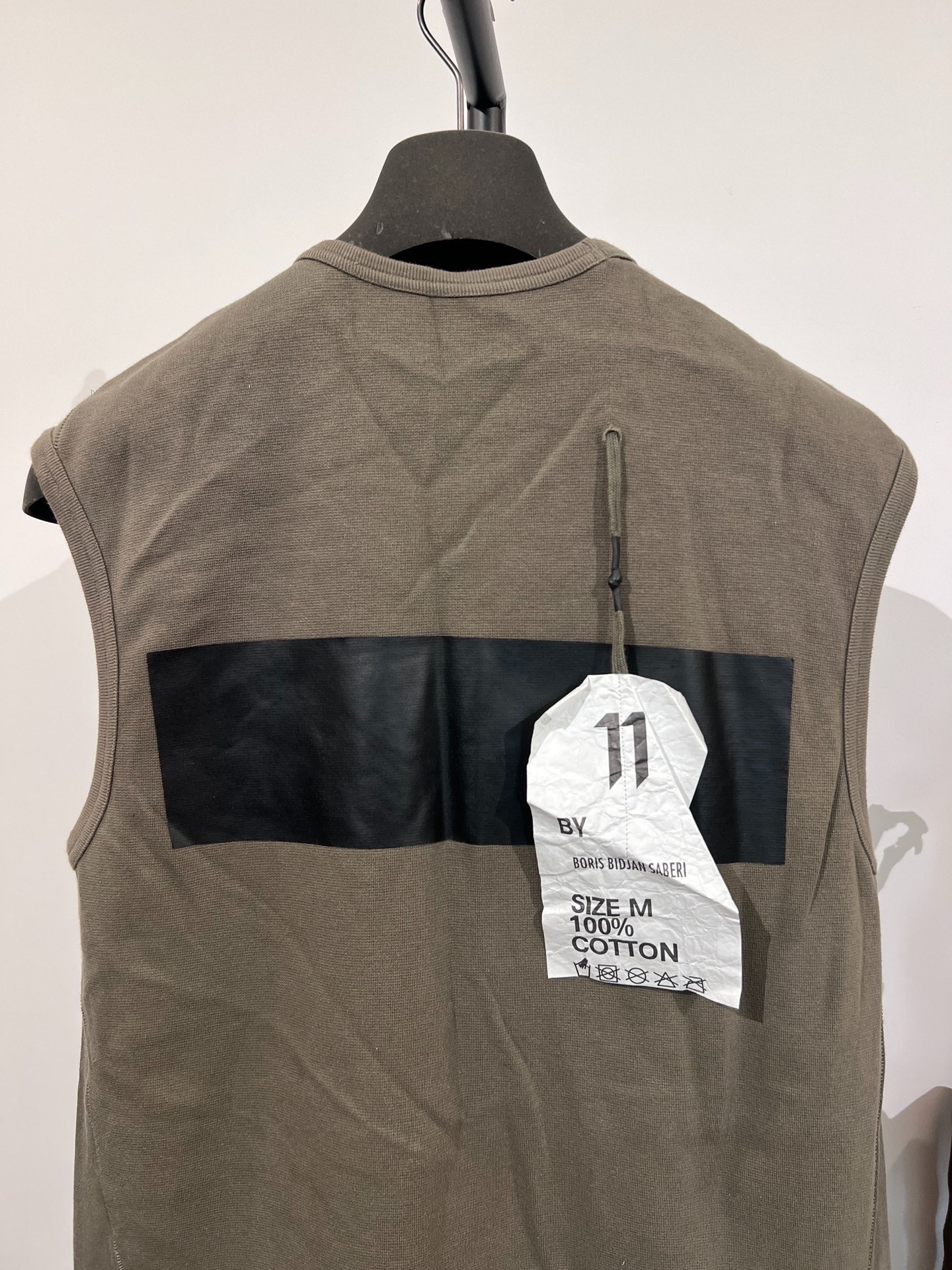 11by Boris Bidjan Saberi V-neck Vest — back