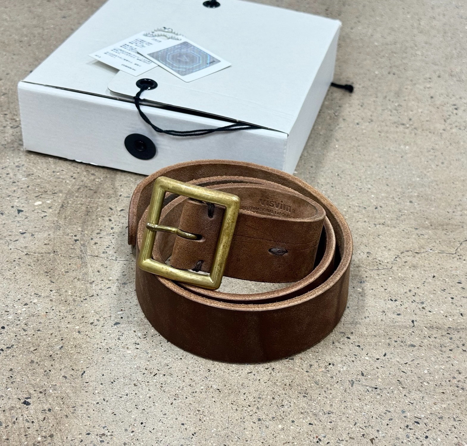 Visvim 40mm Dark Brown Plain Belt