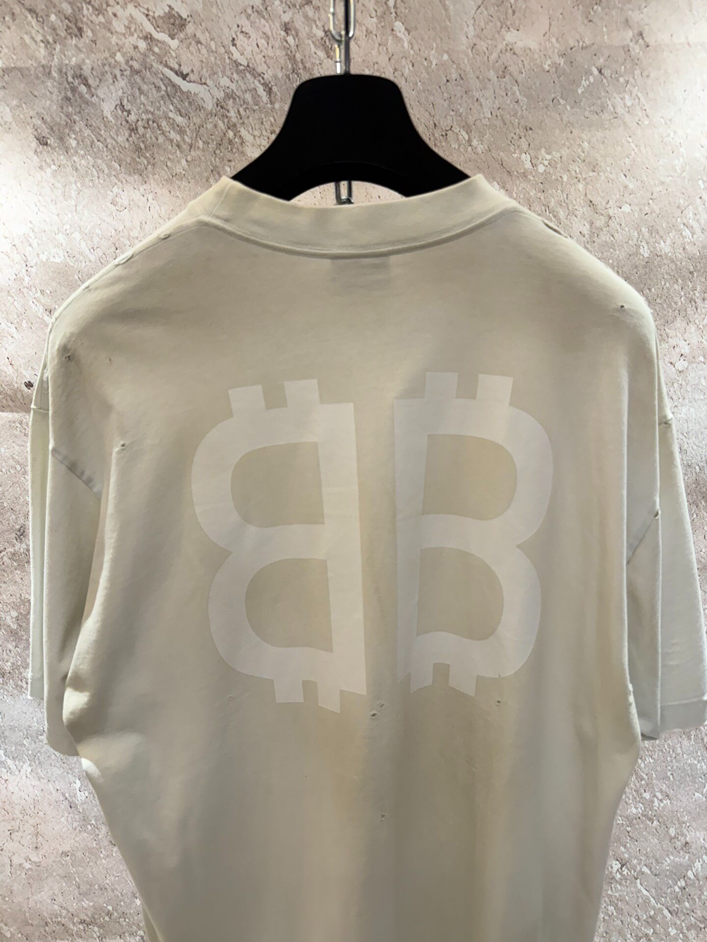 Balenciaga Double B Short Sleeve Tee — back