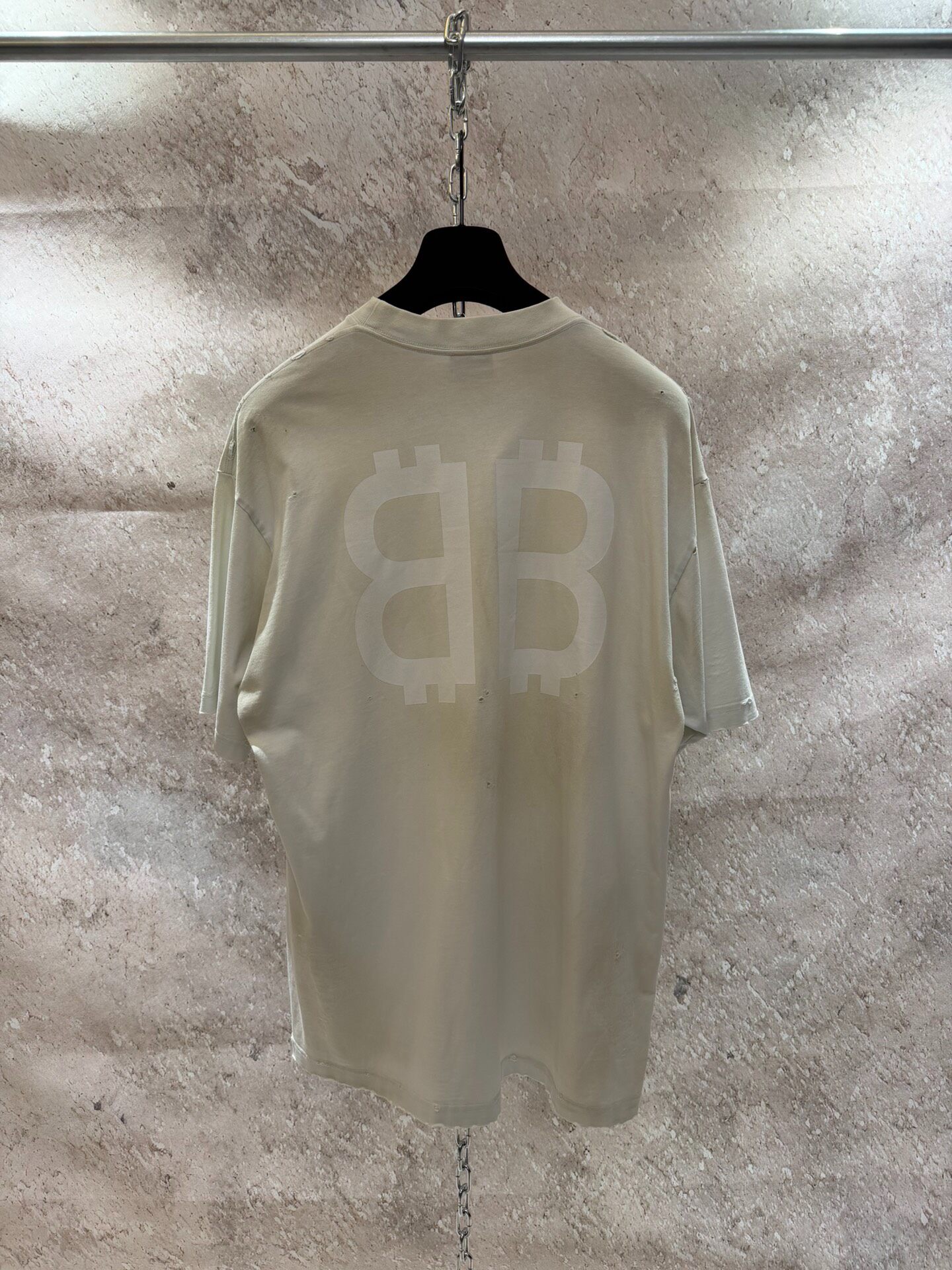 Balenciaga Double B Short Sleeve Tee — detail
