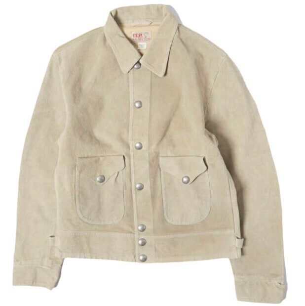 RRL Beige Suede Leather Jacket M Size