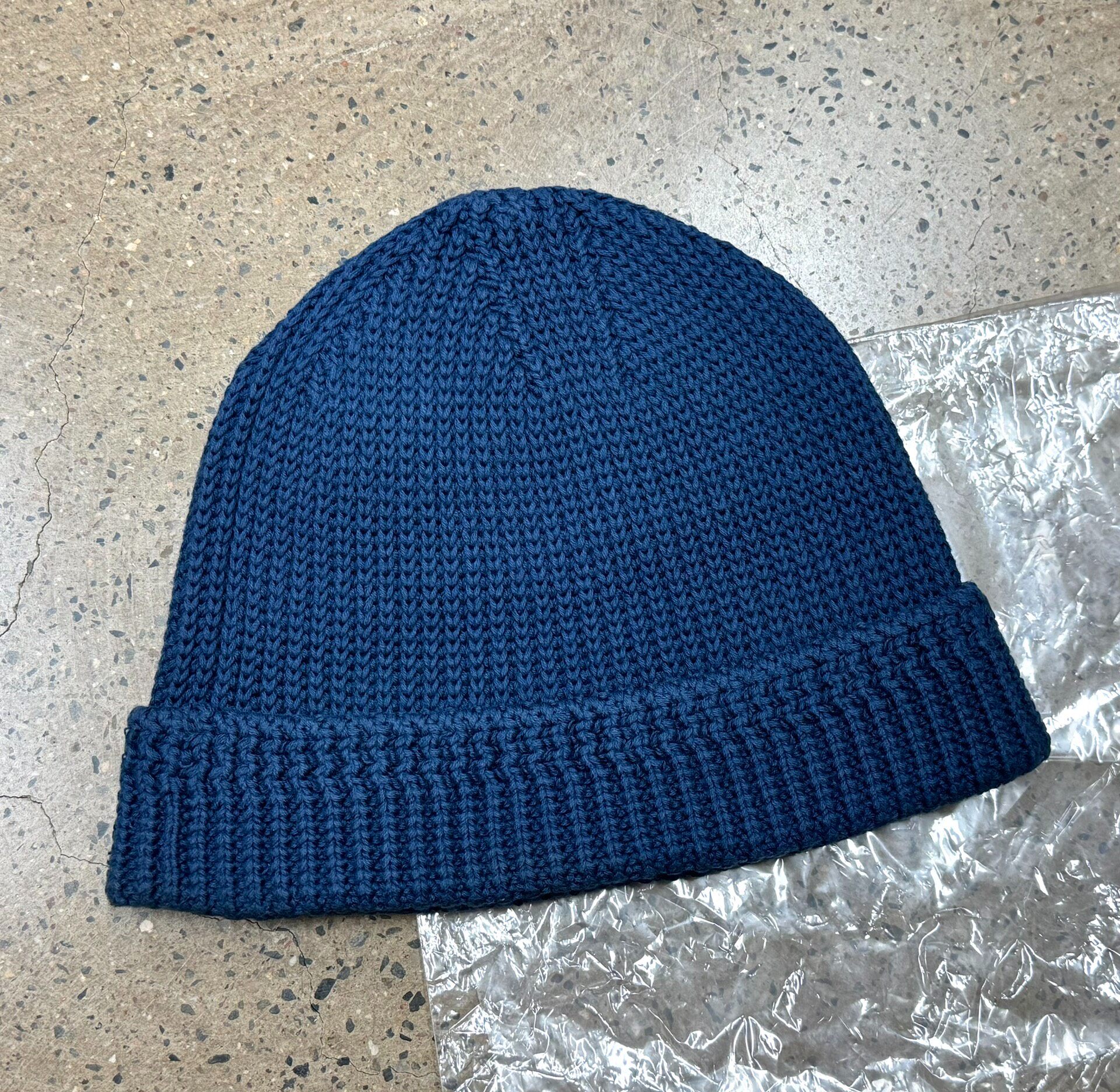 Visvim ICT Navy Knit Beanie — front