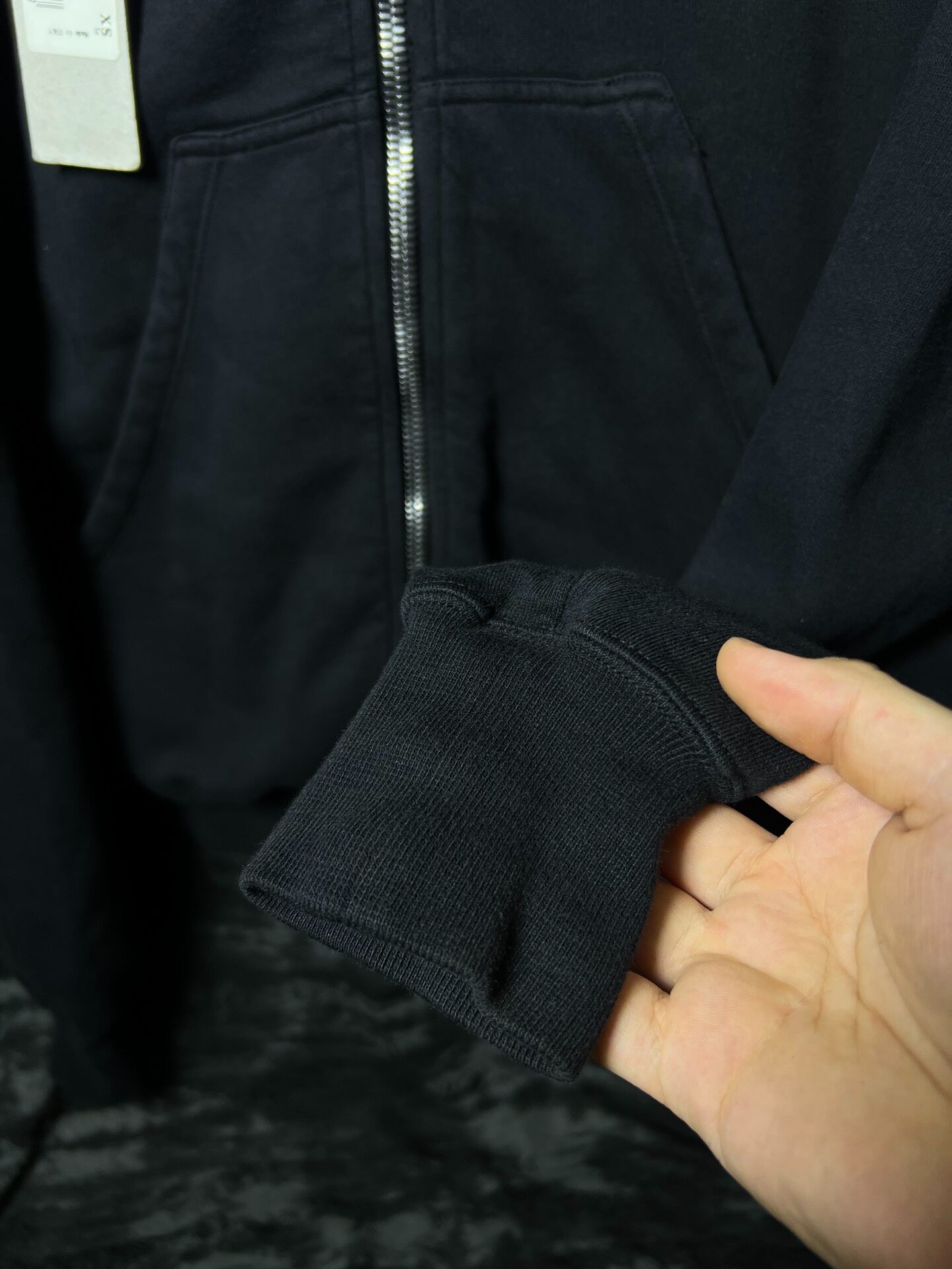 Rick Owens 18SS Wizard Hat Hoodie — label