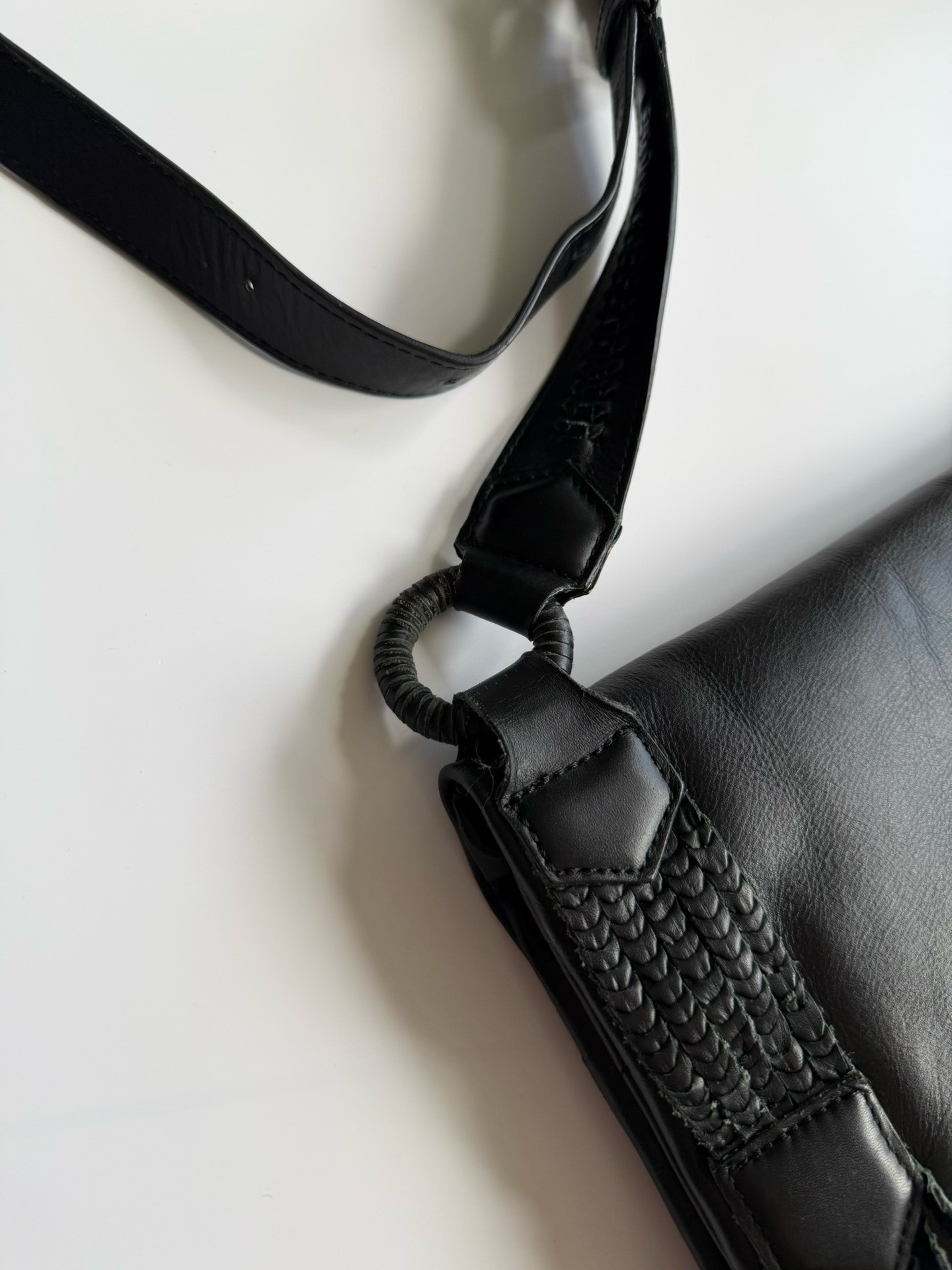 Jean Paul Gaultier Fringed Crossbody Bag — label