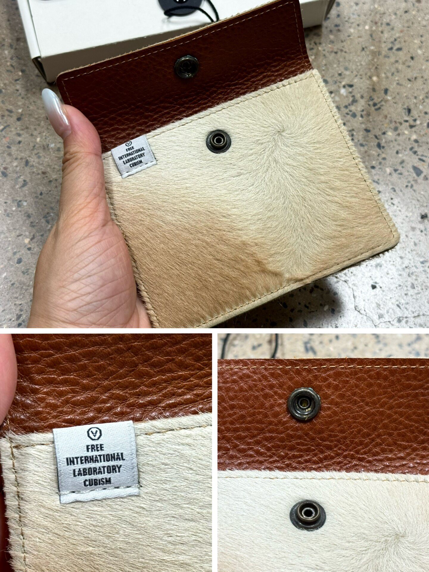 Visvim Pony Fur Money Clip Wallet — back