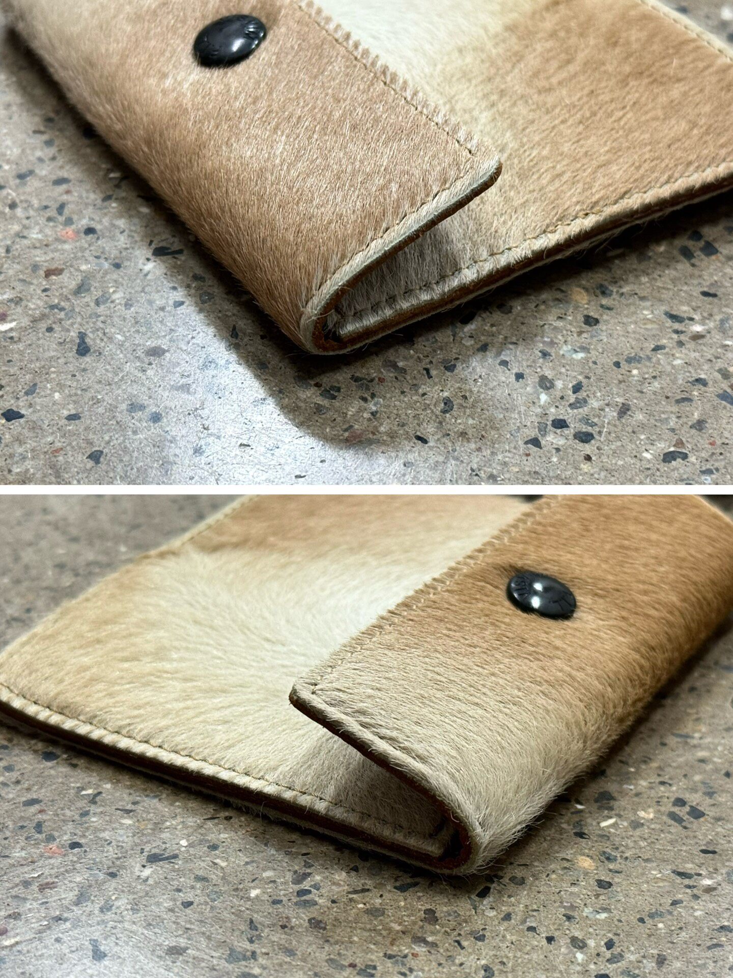 Visvim Pony Fur Money Clip Wallet — label