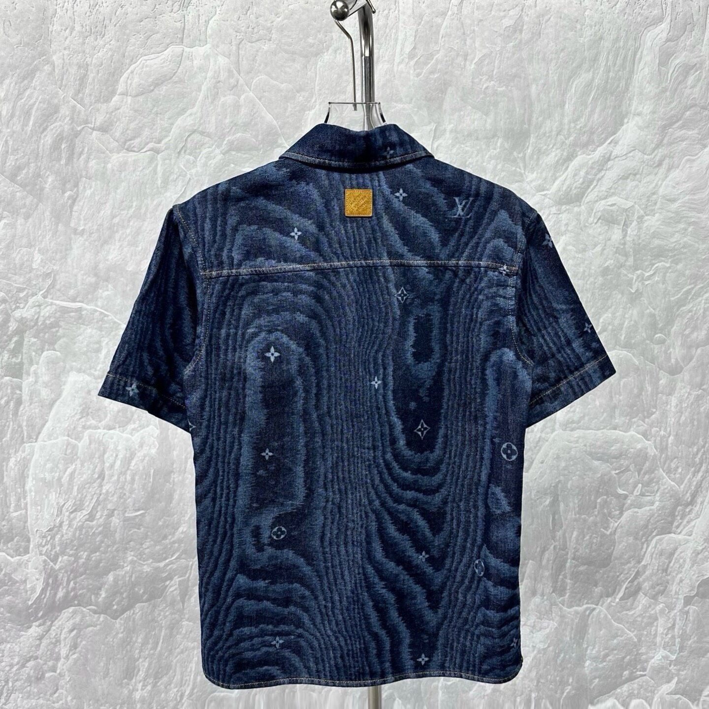 Louis Vuitton FW25 Denim Short Sleeve Shirt — label