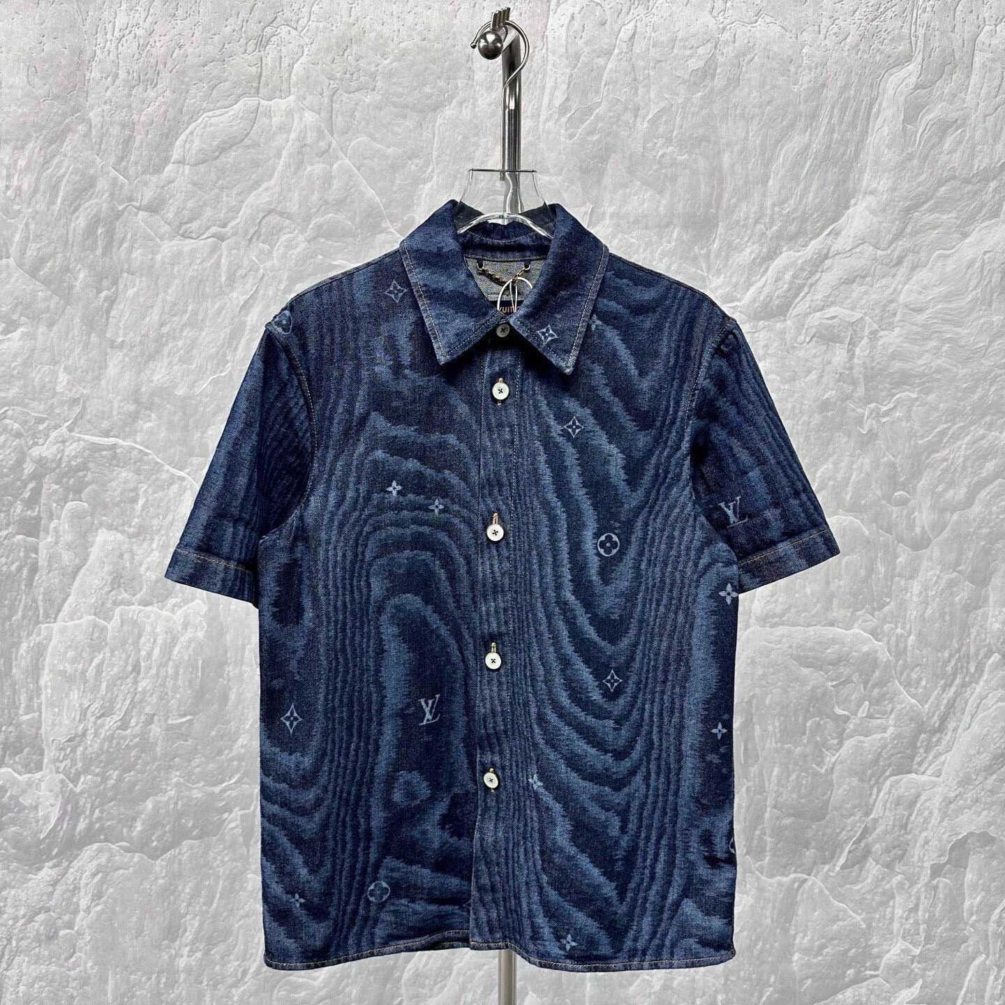 Louis Vuitton FW25 Denim Short Sleeve Shirt — front