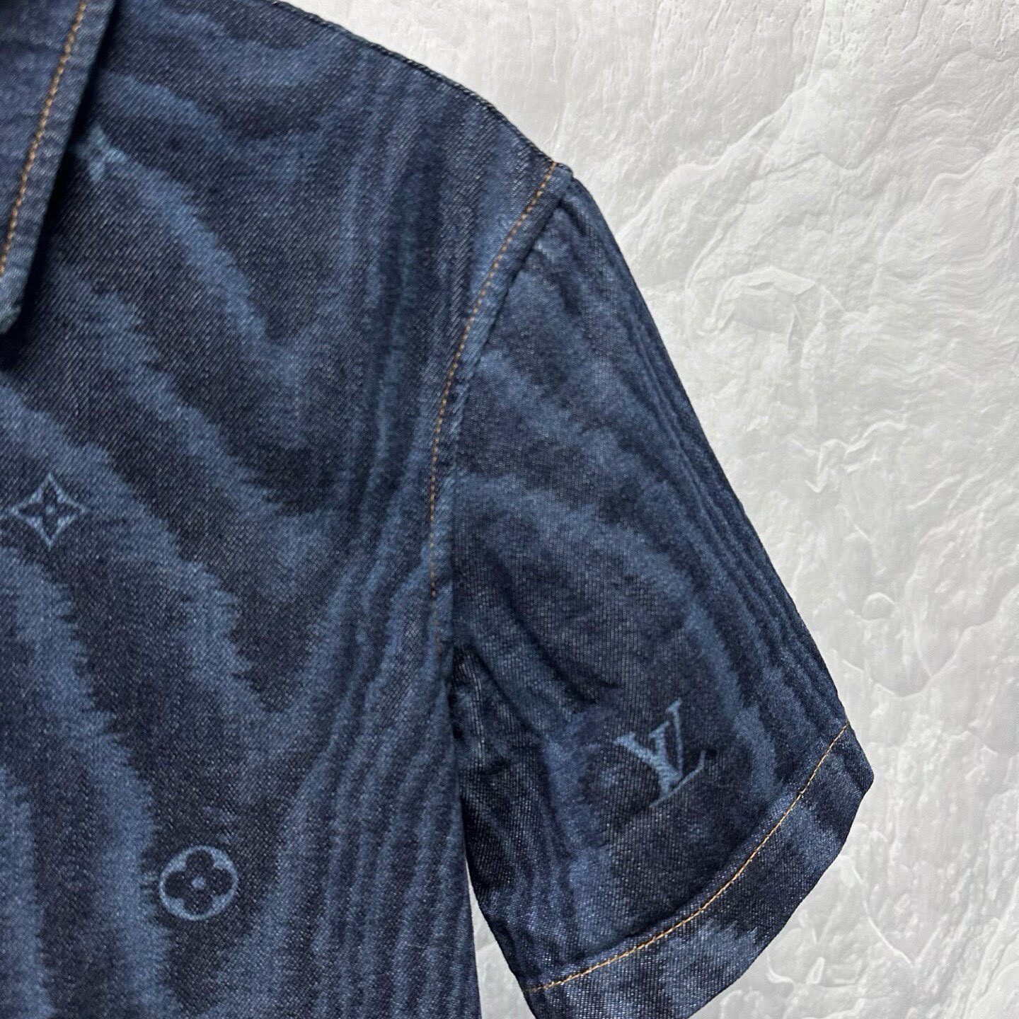 Louis Vuitton FW25 Denim Short Sleeve Shirt — back