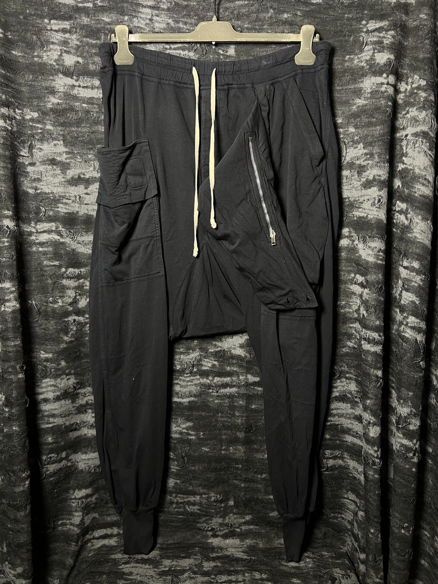 Rick Owens 17FW Slant Placket Cotton Pants — label