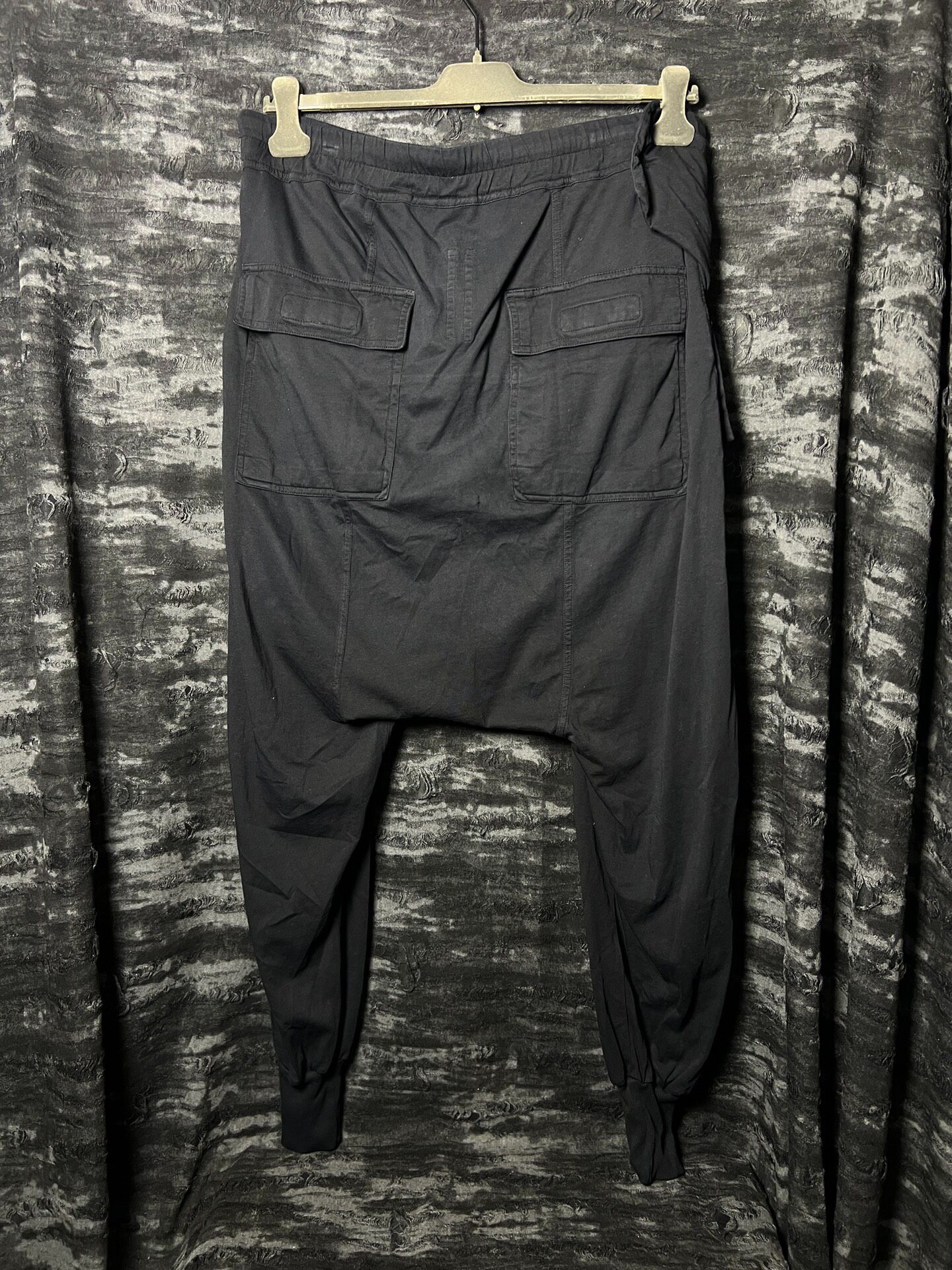 Rick Owens 17FW Slant Placket Cotton Pants — detail