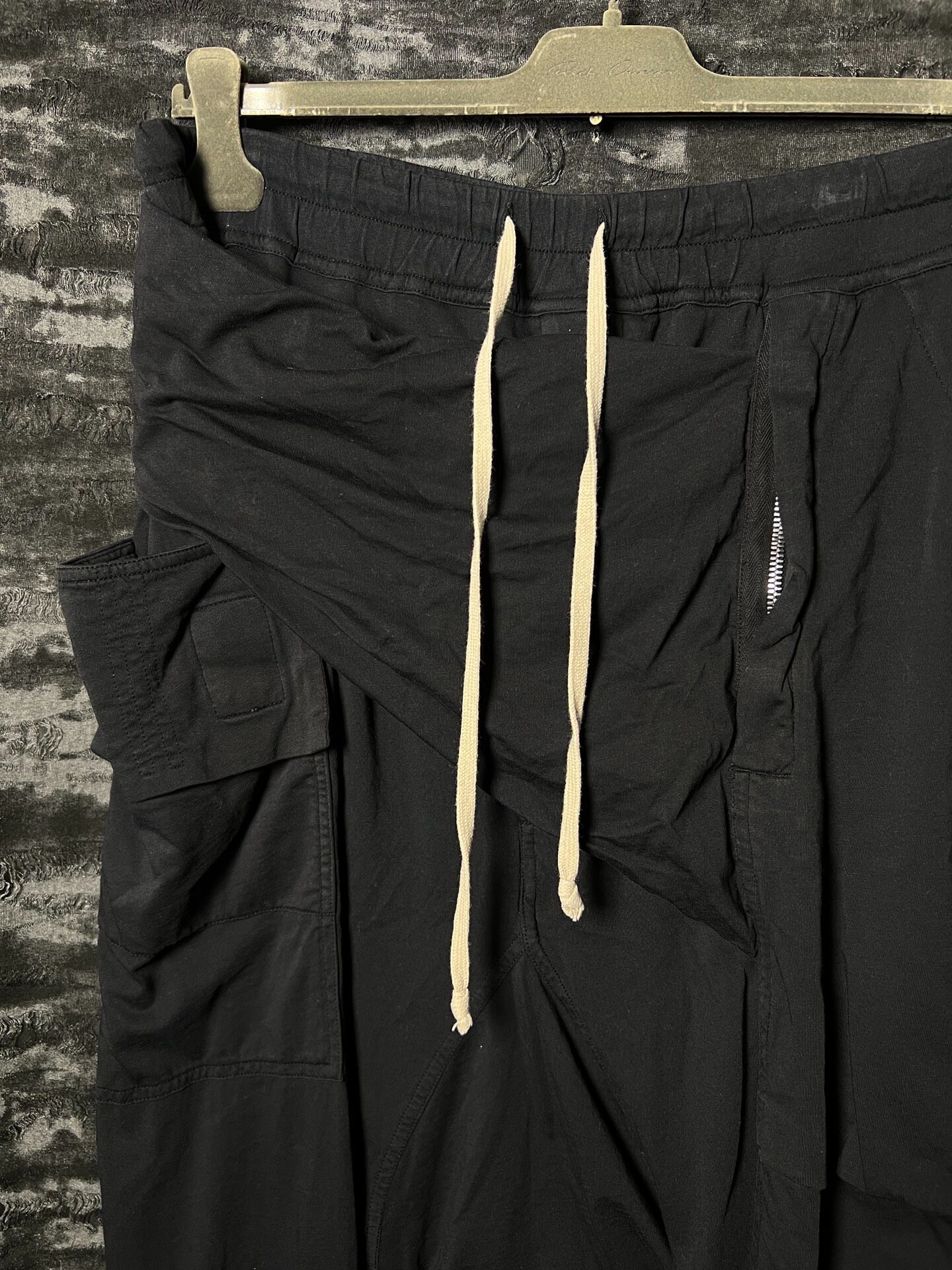 Rick Owens 17FW Slant Placket Cotton Pants — front