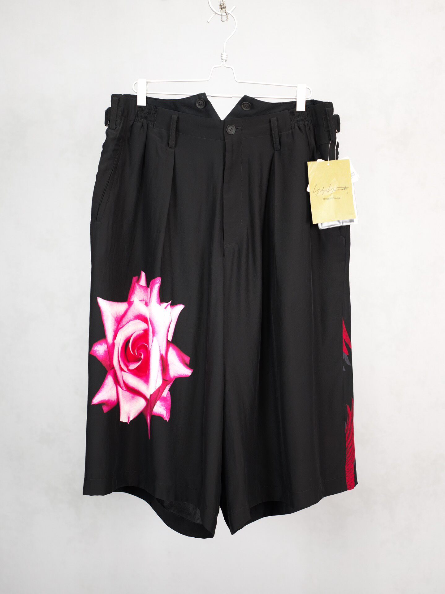 Yohji Yamamoto 21AW Crow Silk Culotte — front