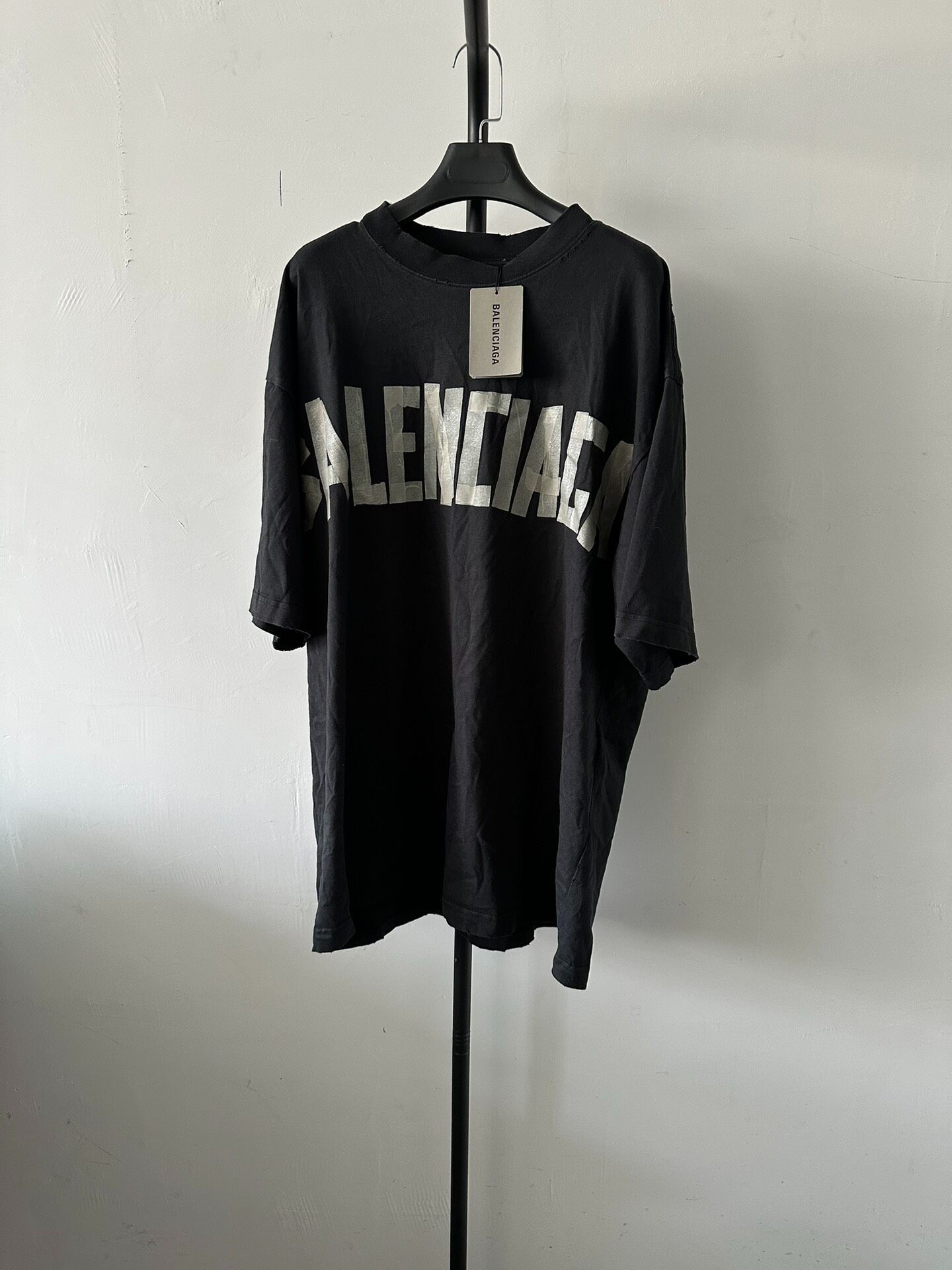 Balenciaga Black Mid-Length Short-Sleeve Dress